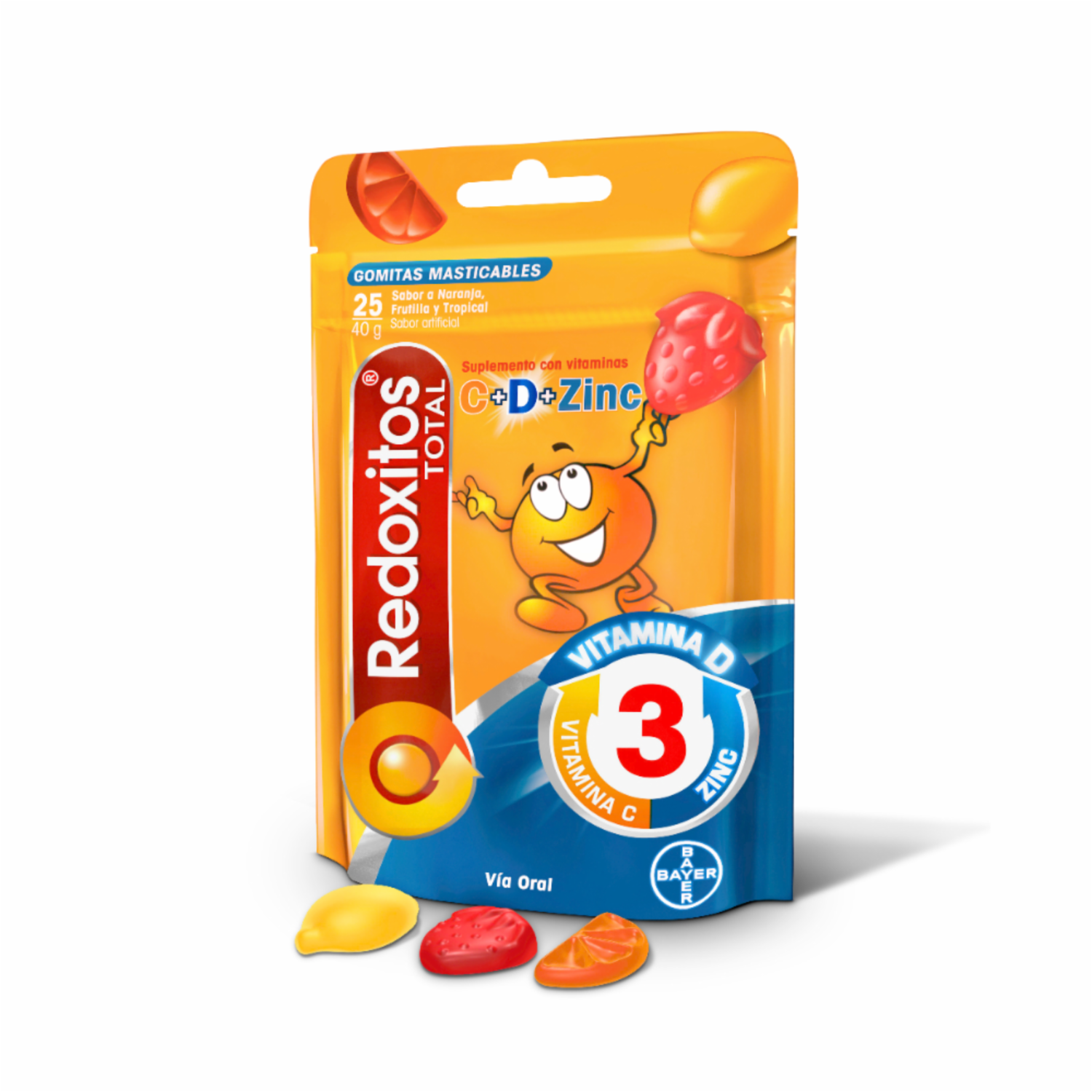 Vitamina C Total + D Y Zinc REDOXON 40 G