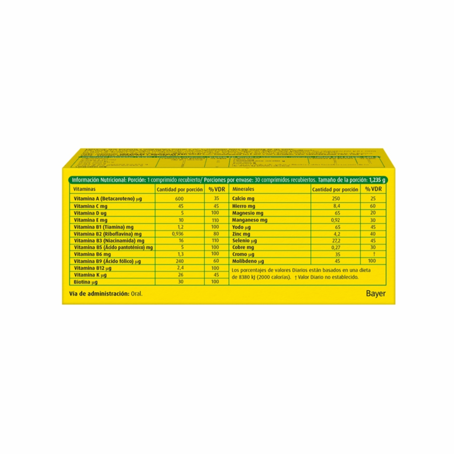 Suplemento Alimenticio Con Vitaminas Y Minerales SUPRADYN ENERGY X 30 Uds
