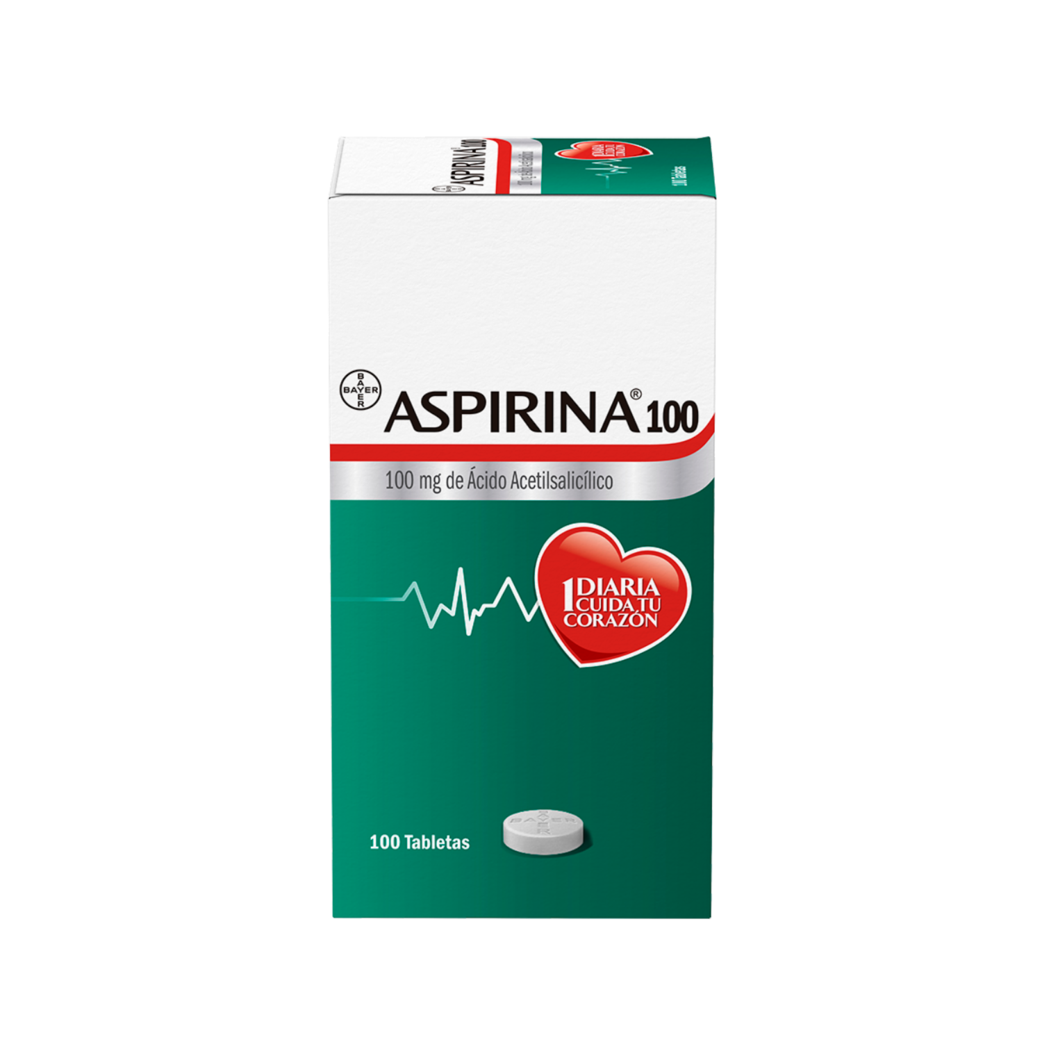Ácido Acetilsalicílico 100 Ml ASPIRINA X 100 Uds