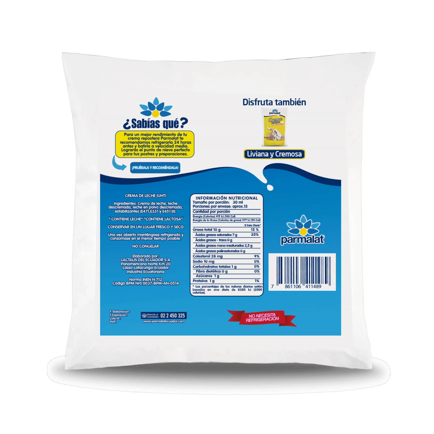 Crema De Leche Repostera PARMALAT 450 ml