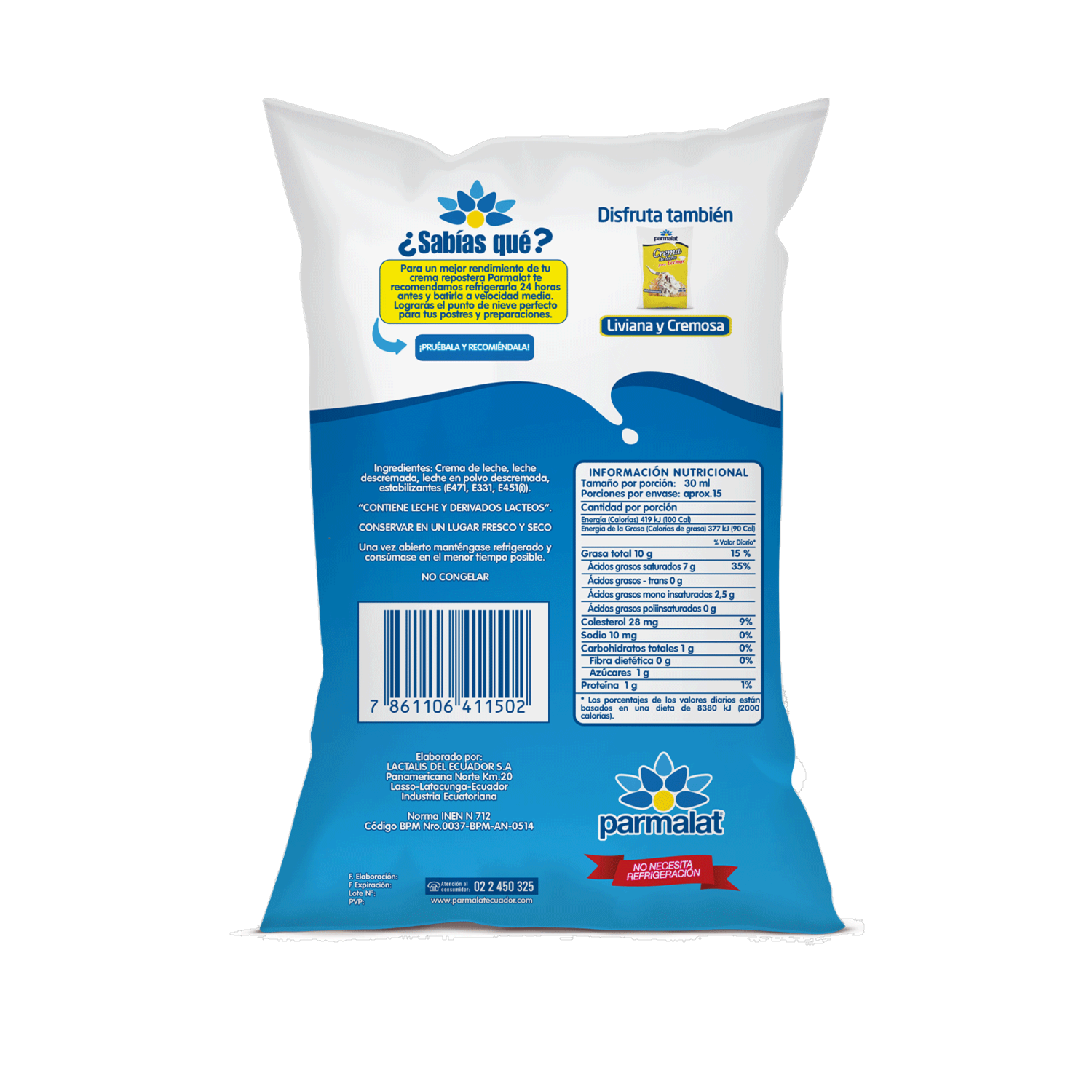 Crema De Leche Repostera PARMALAT 900 Ml