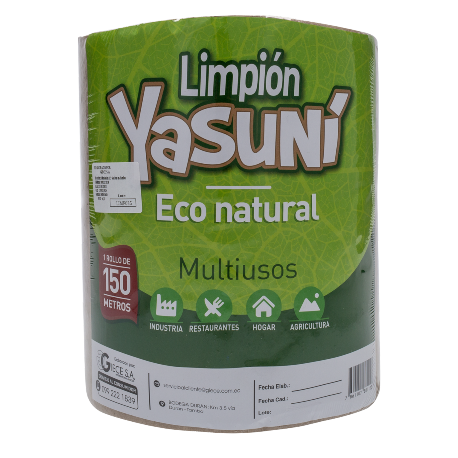Limpión Eco Natural YASUNÍ 150 M