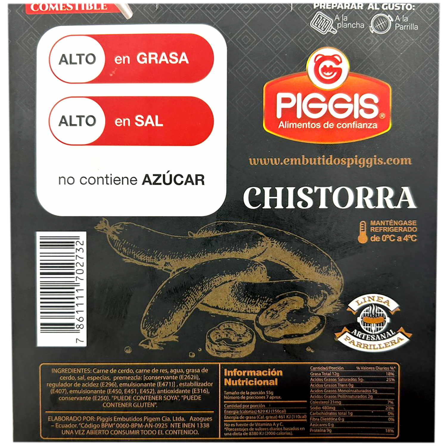 Chistorra Parrillera PIGGIS 400g
