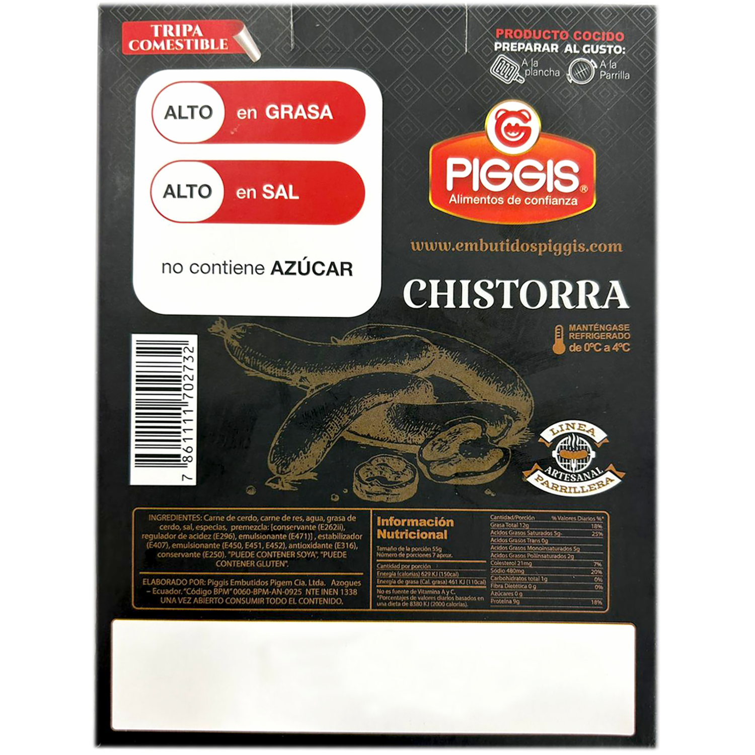 Chistorra Parrillera PIGGIS 400g