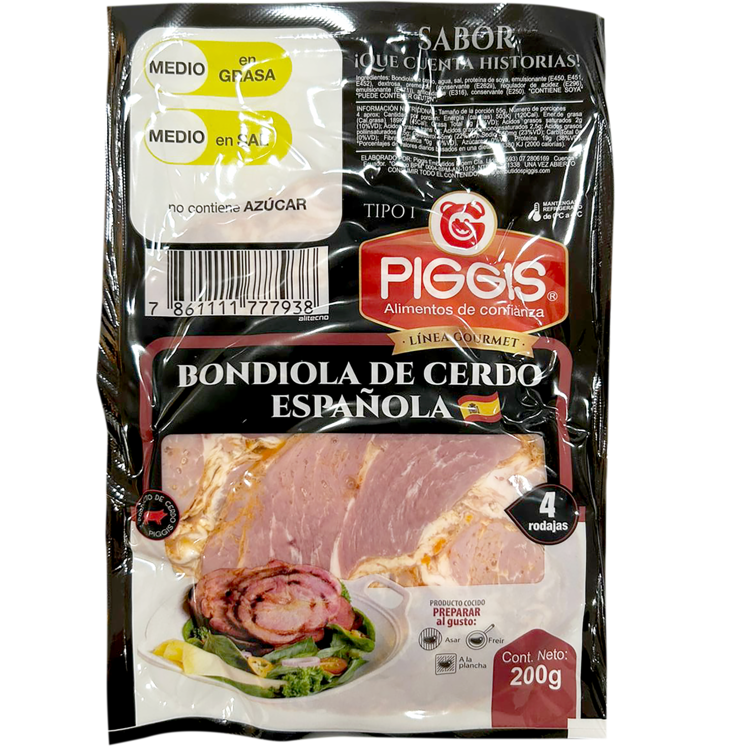 Bondiola Espanola PIGGIS 200 G