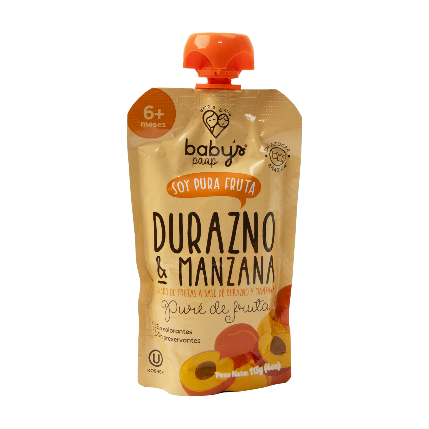 Compota Sabor A Durazno Y Manzana BABY’S 113 G