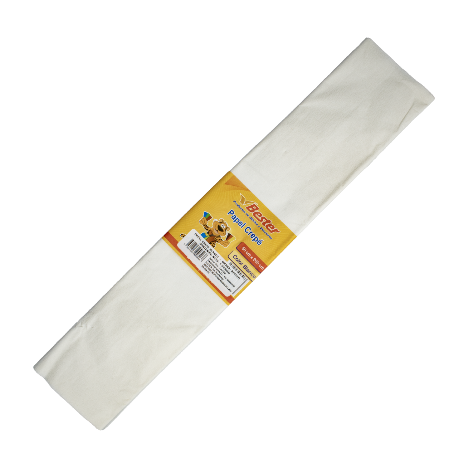 Papel Crepe Color Blanco BESTER 1X10 Uds