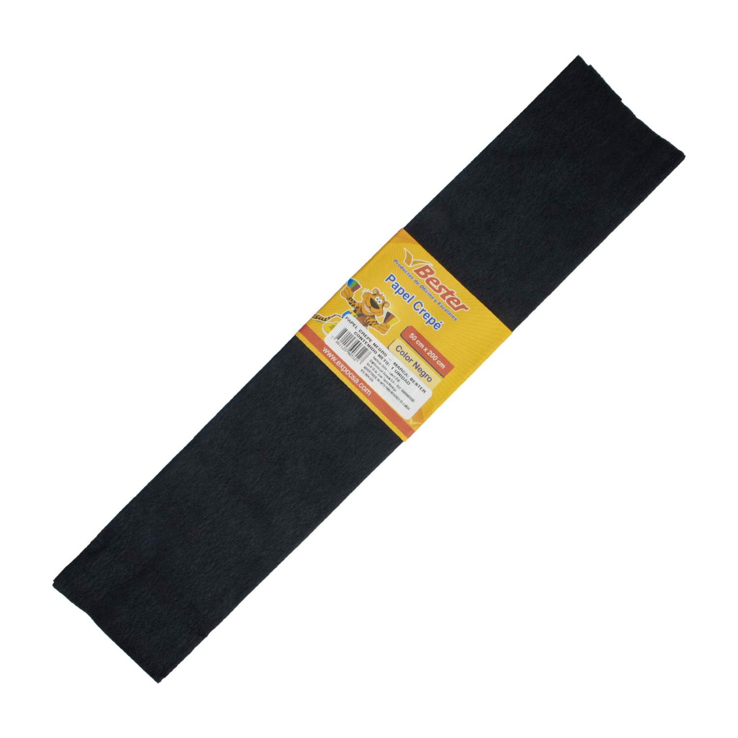 Papel Crepé Tono Negro BESTER 1X10Uds