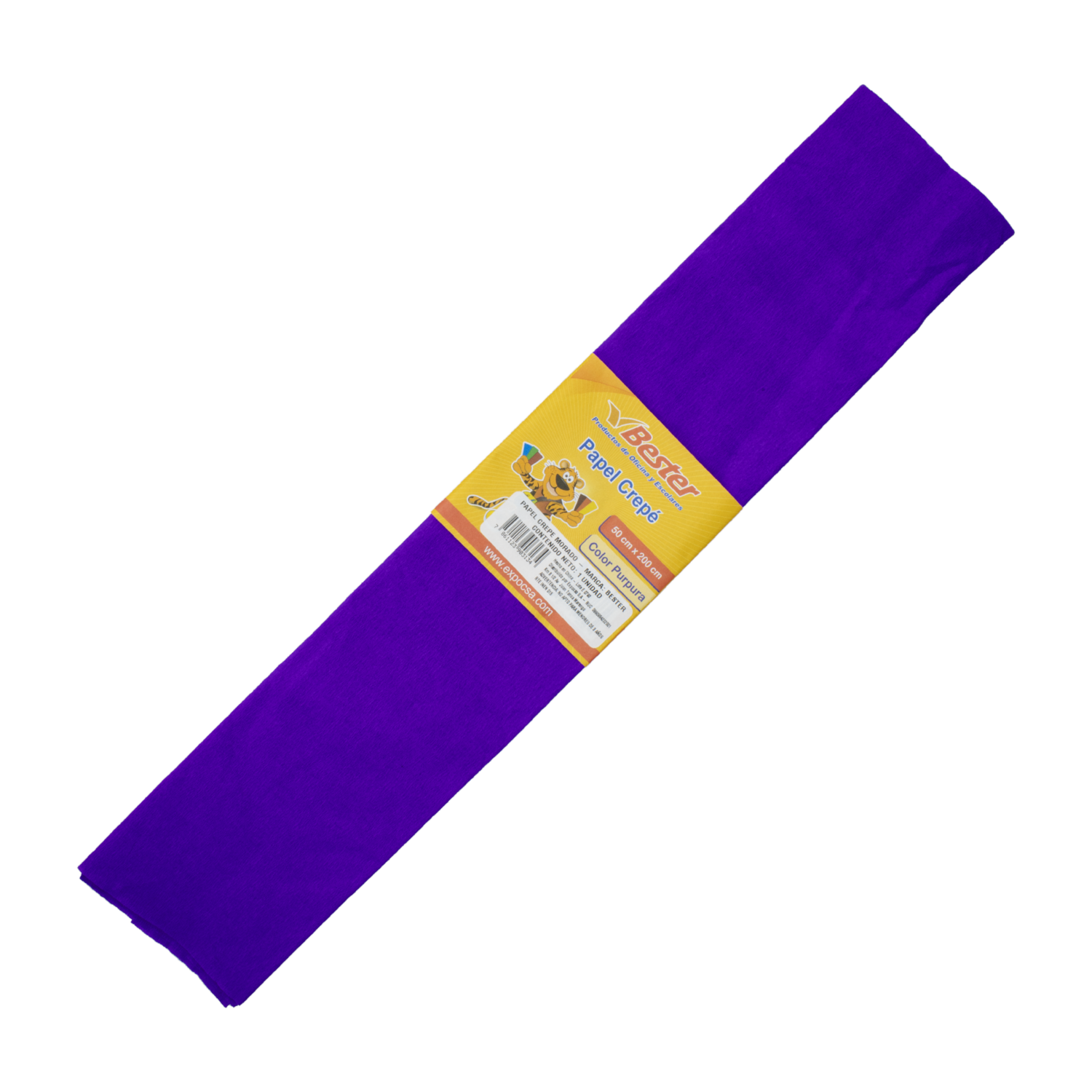 Papel Crepé Tono Morado BESTER X10Uds