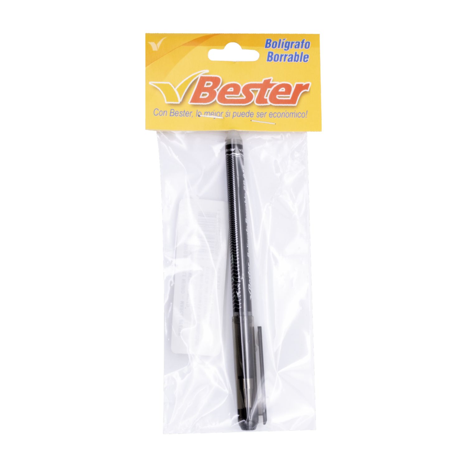 Bolígrafo Borrable Negro BESTER Pequeño