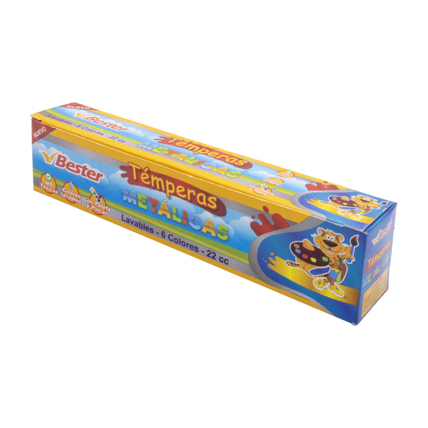 Tempera Metálica BESTER X6 Uds