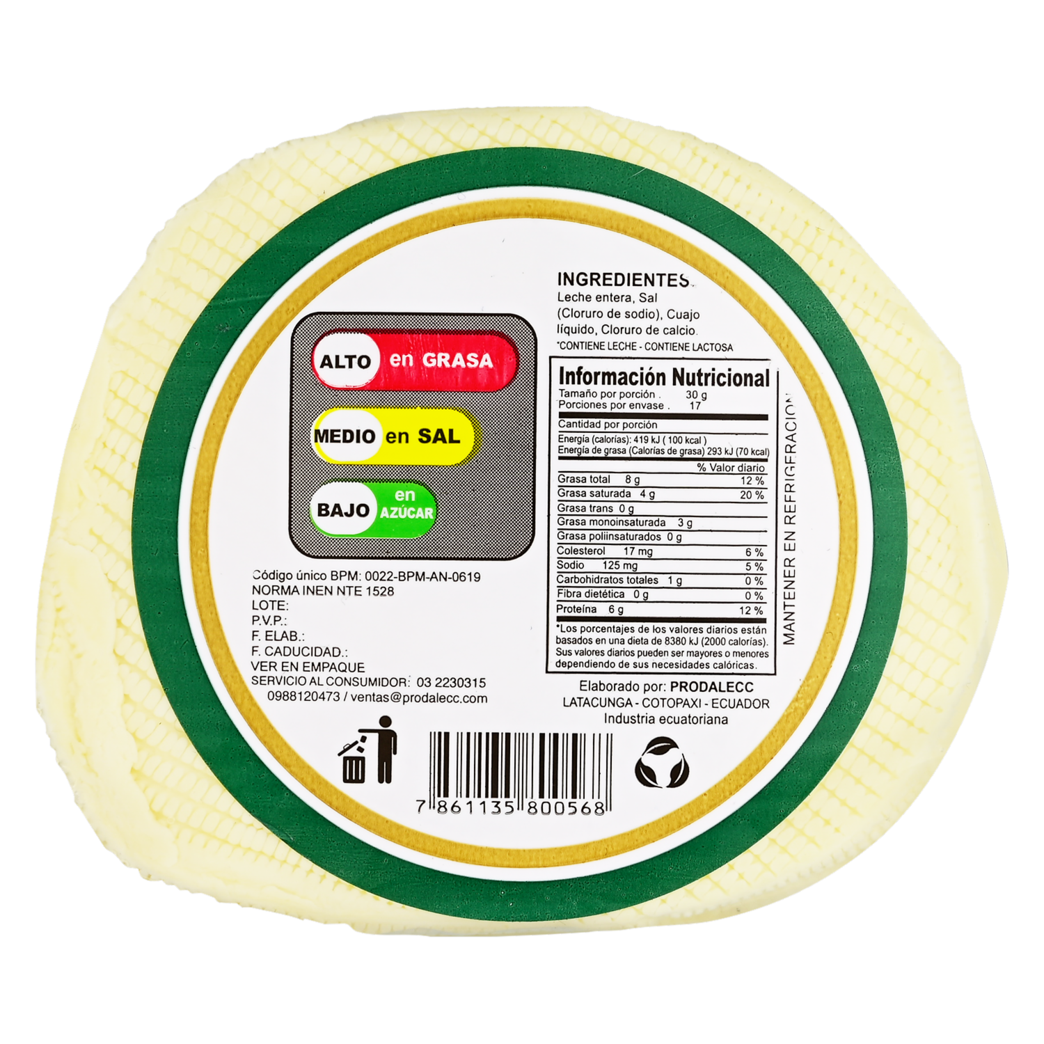 Queso Fresco LA CASTELLANA 500 G