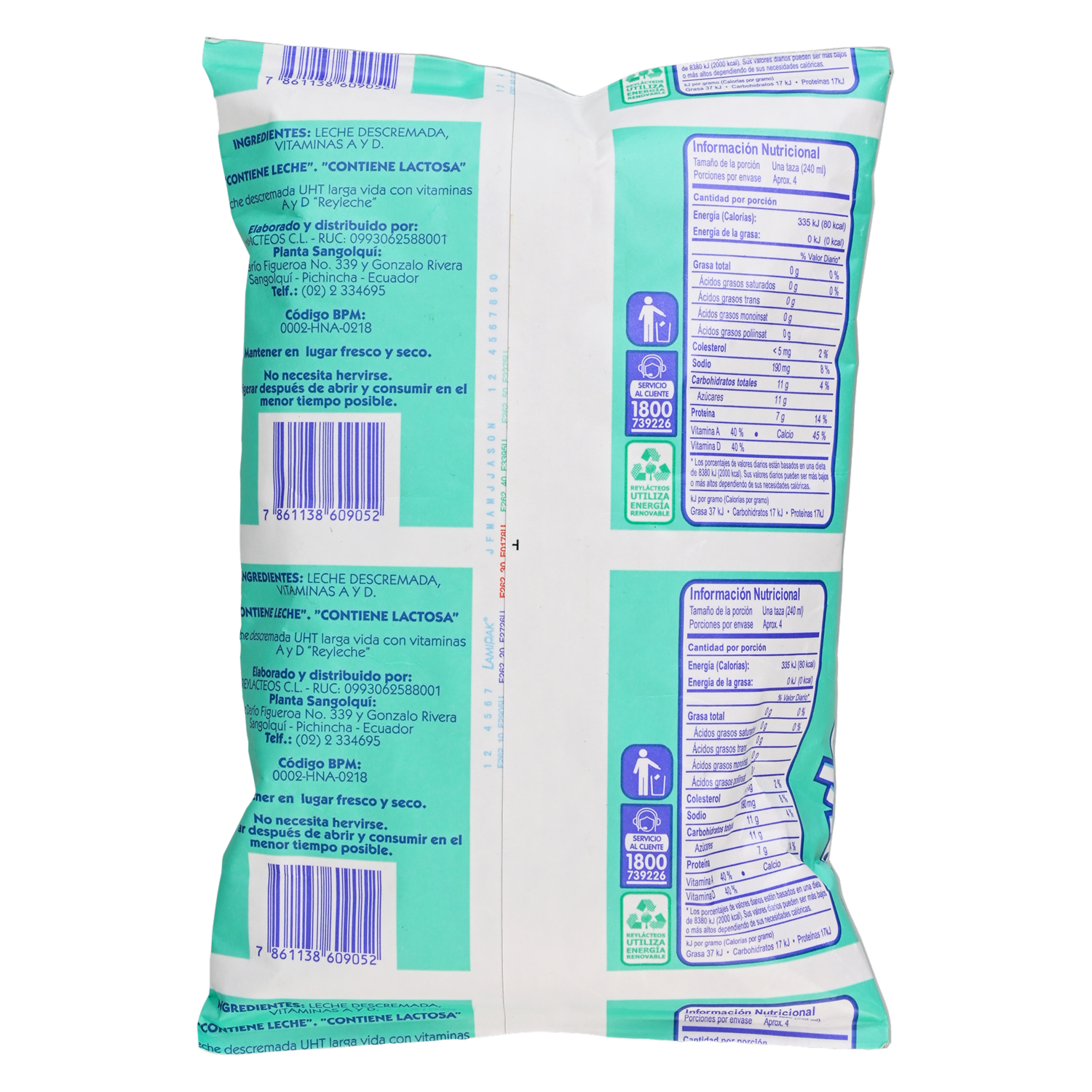 Leche Descremada Tetrafino REY LECHE Tetrafino