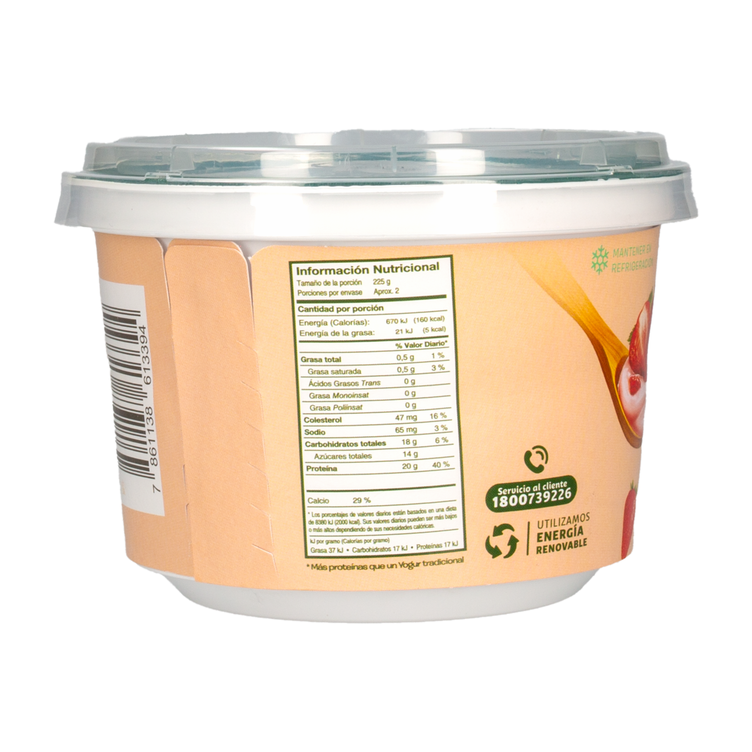 Yogurt Griego De Frutilla ZEUS 400 G