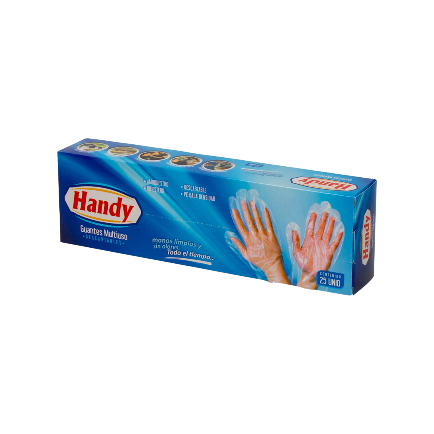 Guante Descartable Multiusos HANDY X 25 Uds