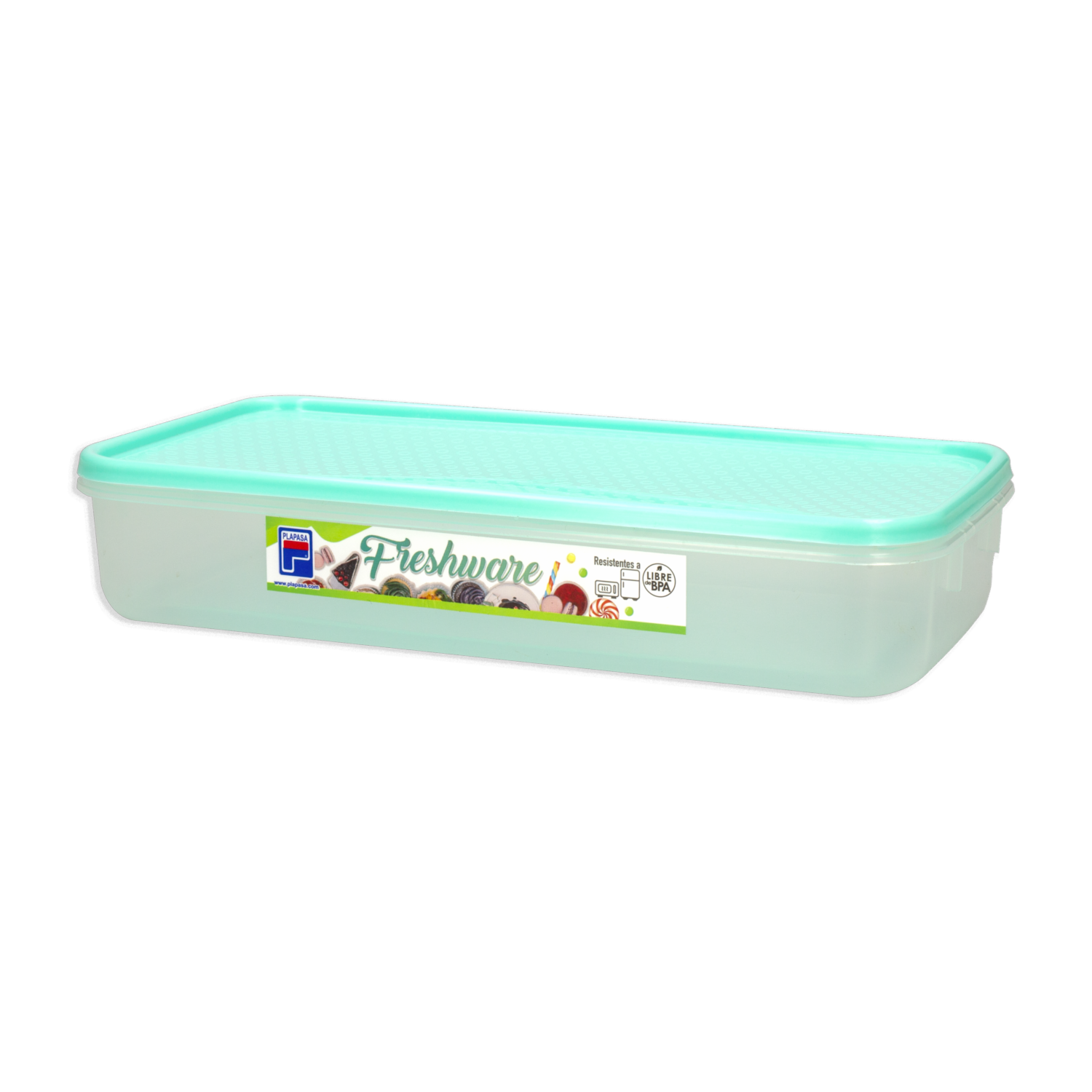 Repostero Freshware N3 Con Tapa Verde Menta Velvet PLAPASA 1,75 L