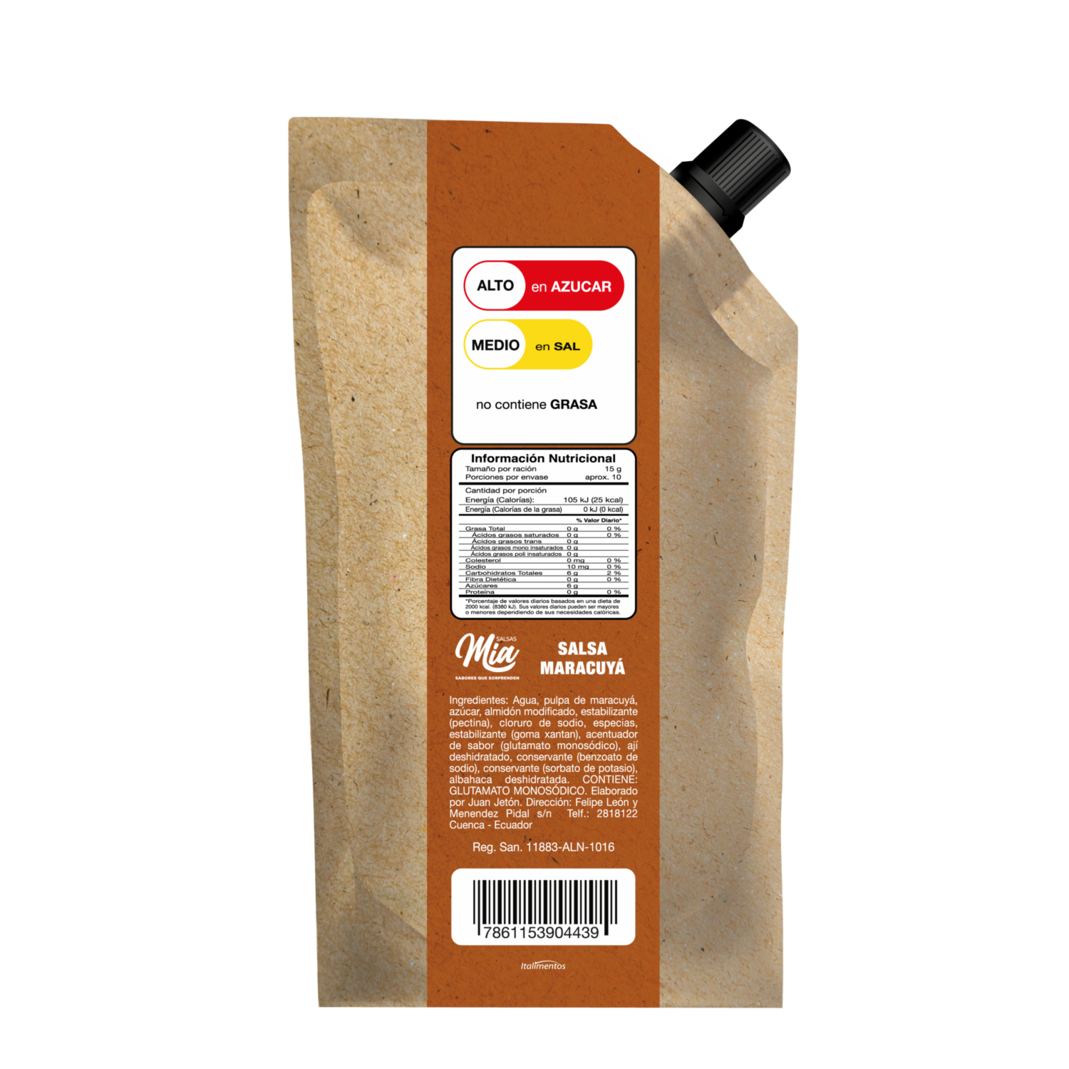 Salsa De Maracuyá SALSAS MÍA 150 G