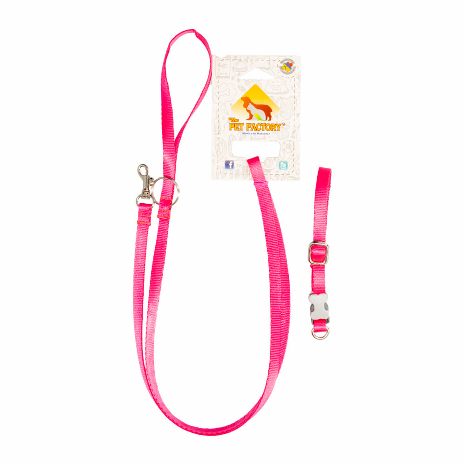 Collar Para Mascota Y Traílla Premium THE PET FACTORY Talla Extra Pequeño
