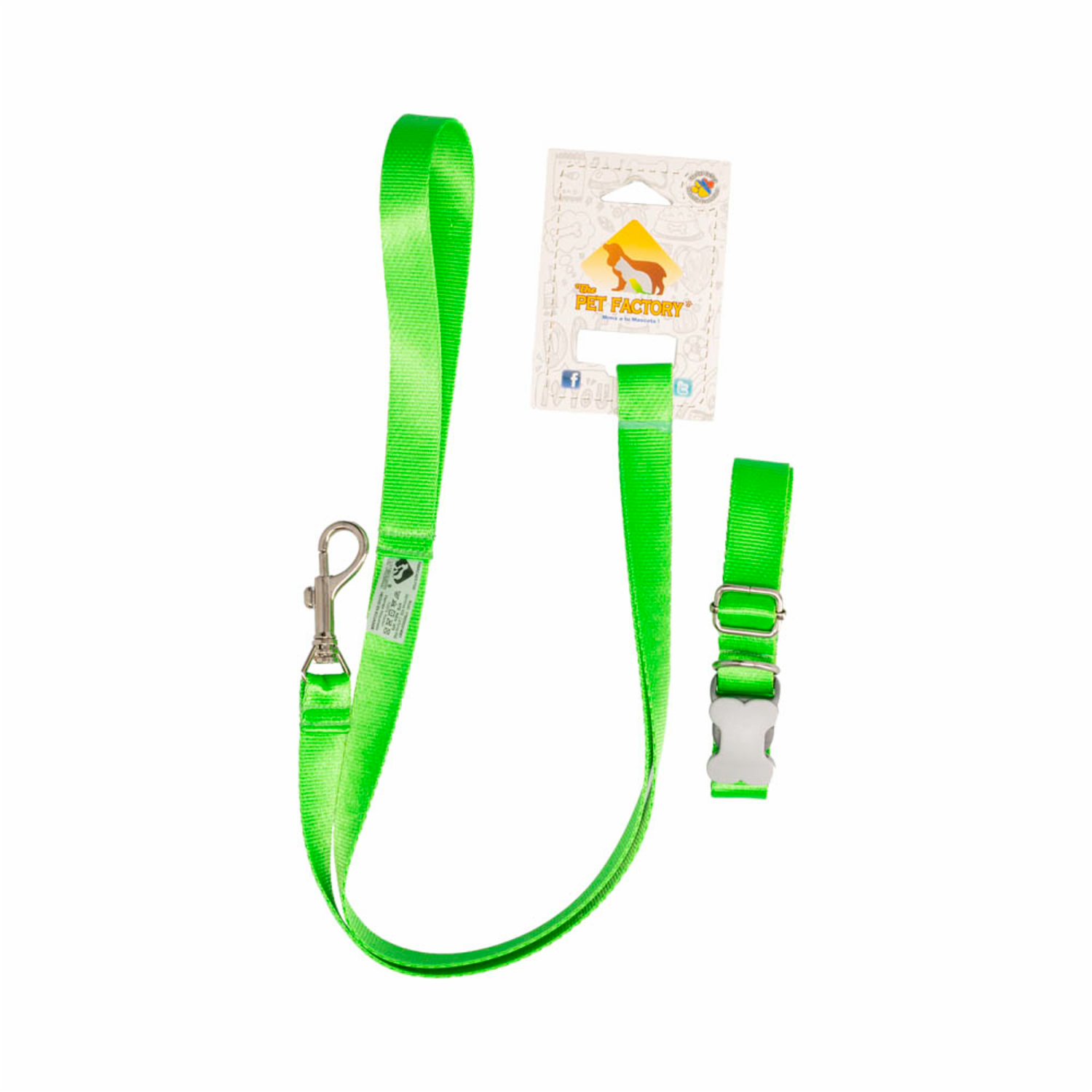 Collar Para Mascota Y Traílla Premium THE PET FACTORY Talla Pequeño