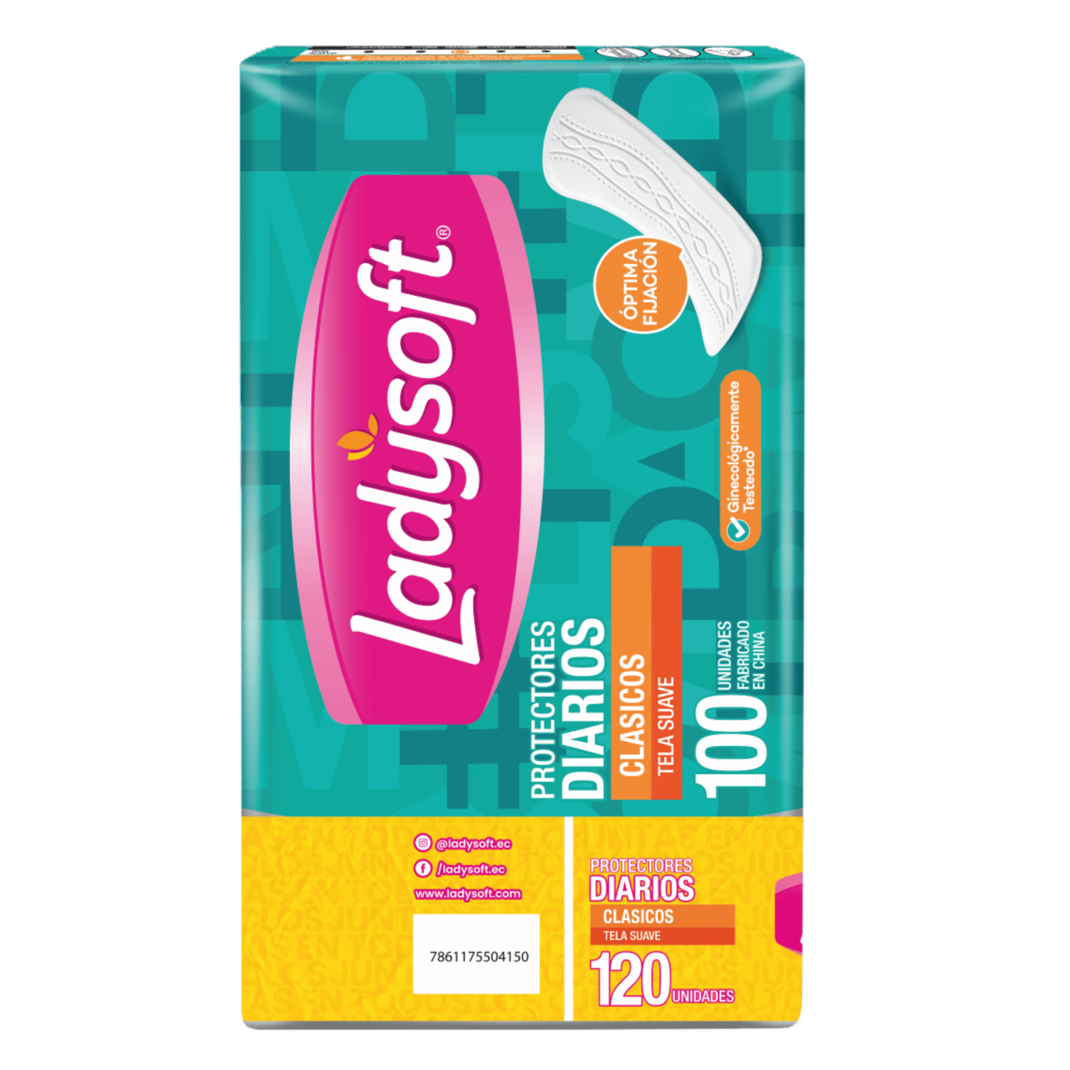 Protectores Diarios Clásico Precio Especial LADYSOFT X 120 Uds