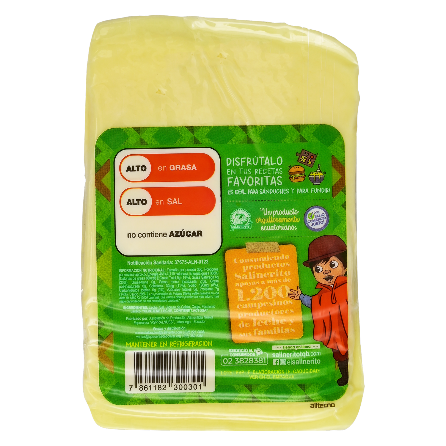 Queso Sánduche SALINERITO 150 G