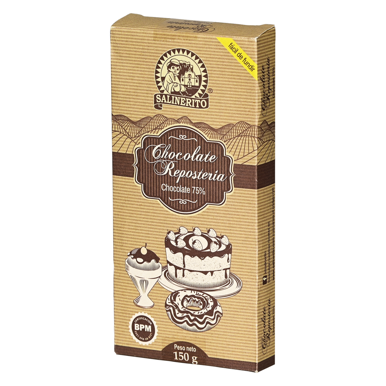 Chocolate Para Repostería 0,75 SALINERITO 150 g