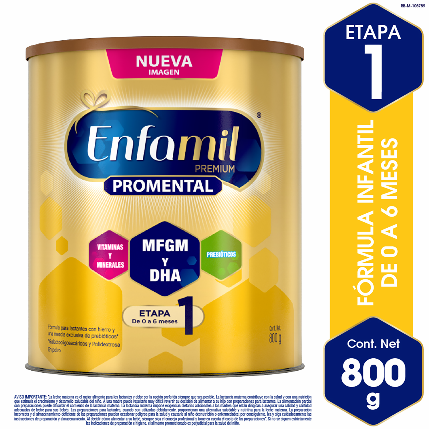 Leche En Fórmula Primera Etapa Premium Promental ENFAMIL 800 G