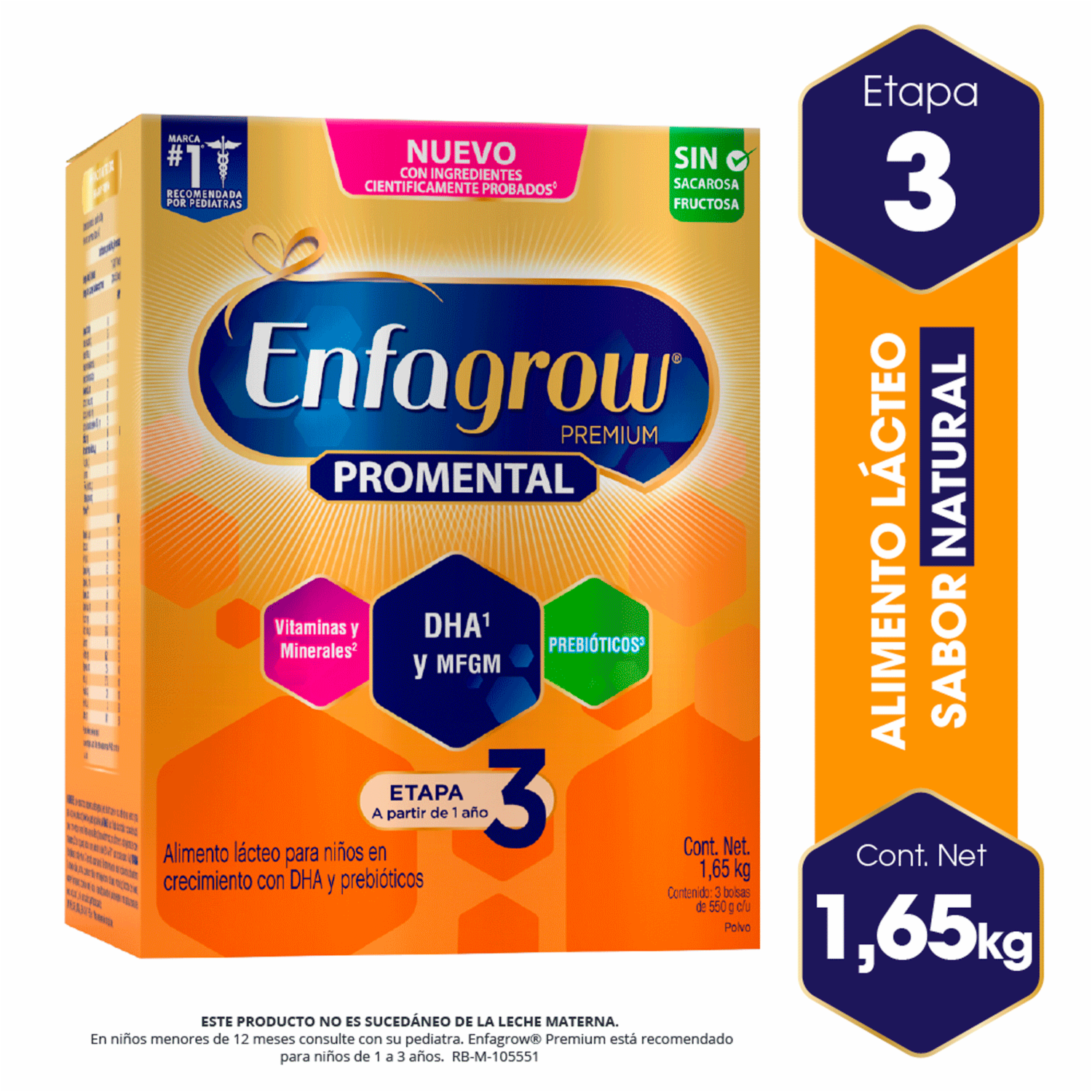Leche Infantil Tercera Etapa Premium 3 Promental ENFAGROW 1650 G