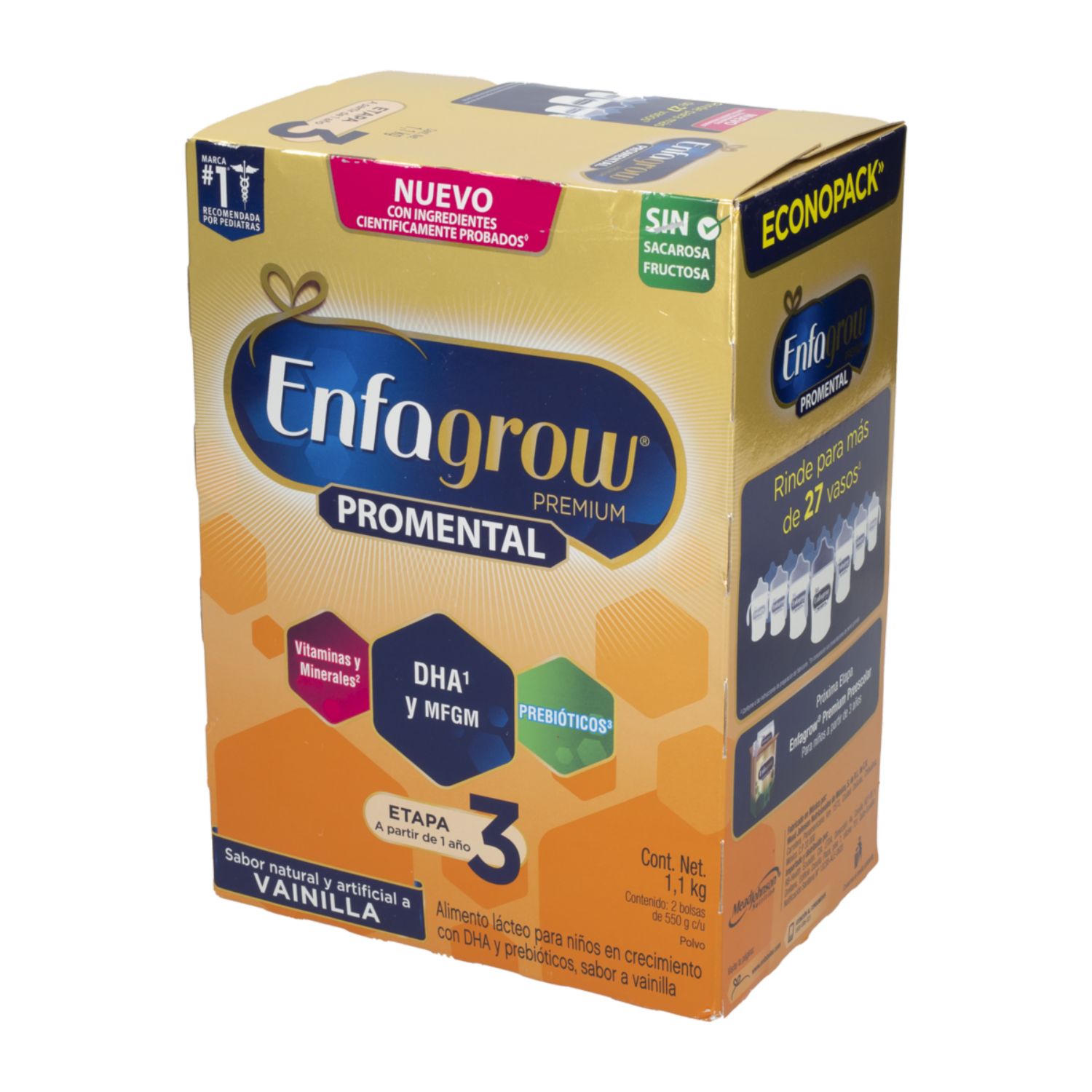 Leche Infantil Tercera Etapa Premium 3 Promental Vainilla ENFAGROW 1100 G