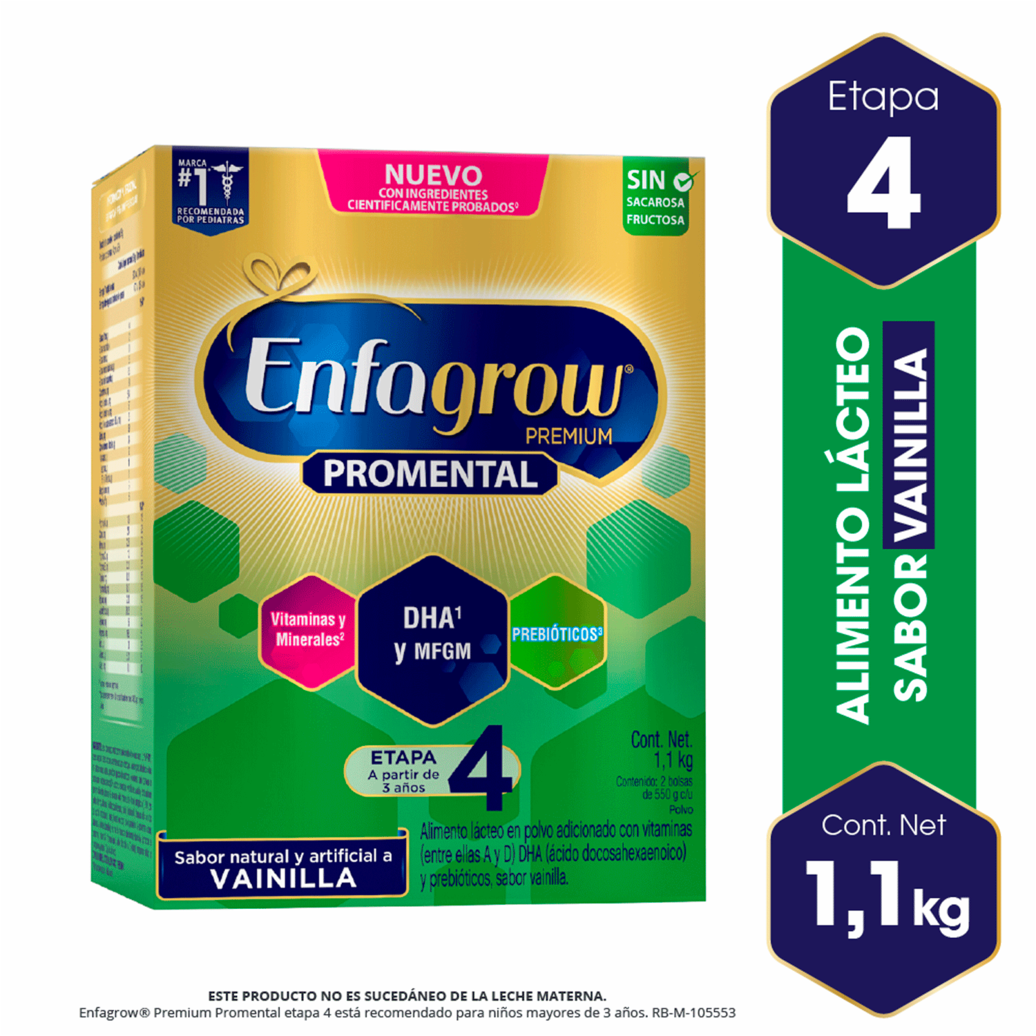 Leche Infantil Premium Promental Preescolar ENFAGROW 1100 G