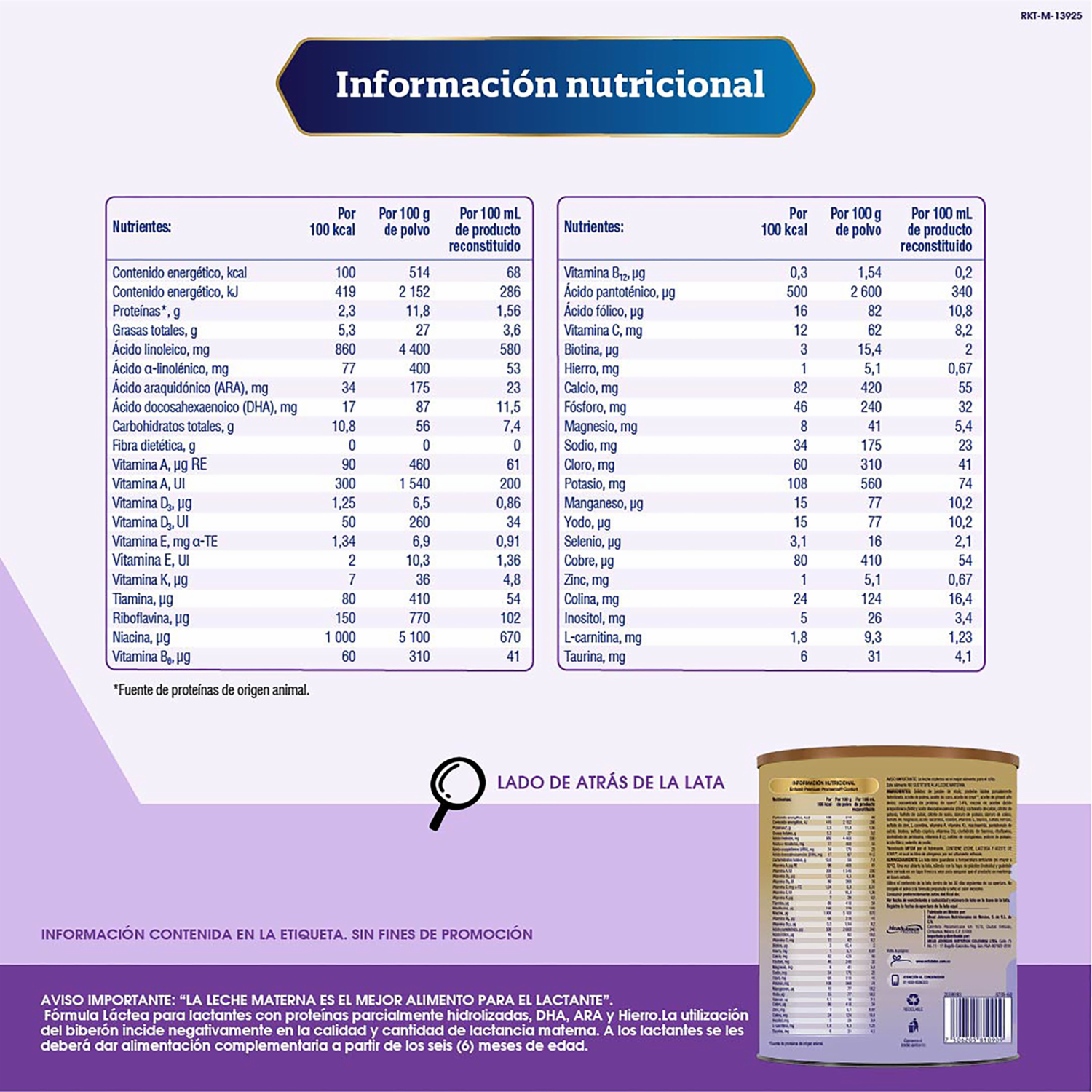 Leche En Fórmula Premium Promental Confort ENFAMIL 800 G