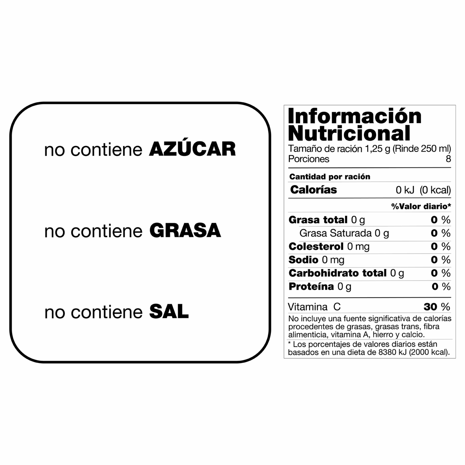 Mezcla En Polvo Para Bebida Sabor A Piña Sin Azúcar FRESCO SOLO Sobre