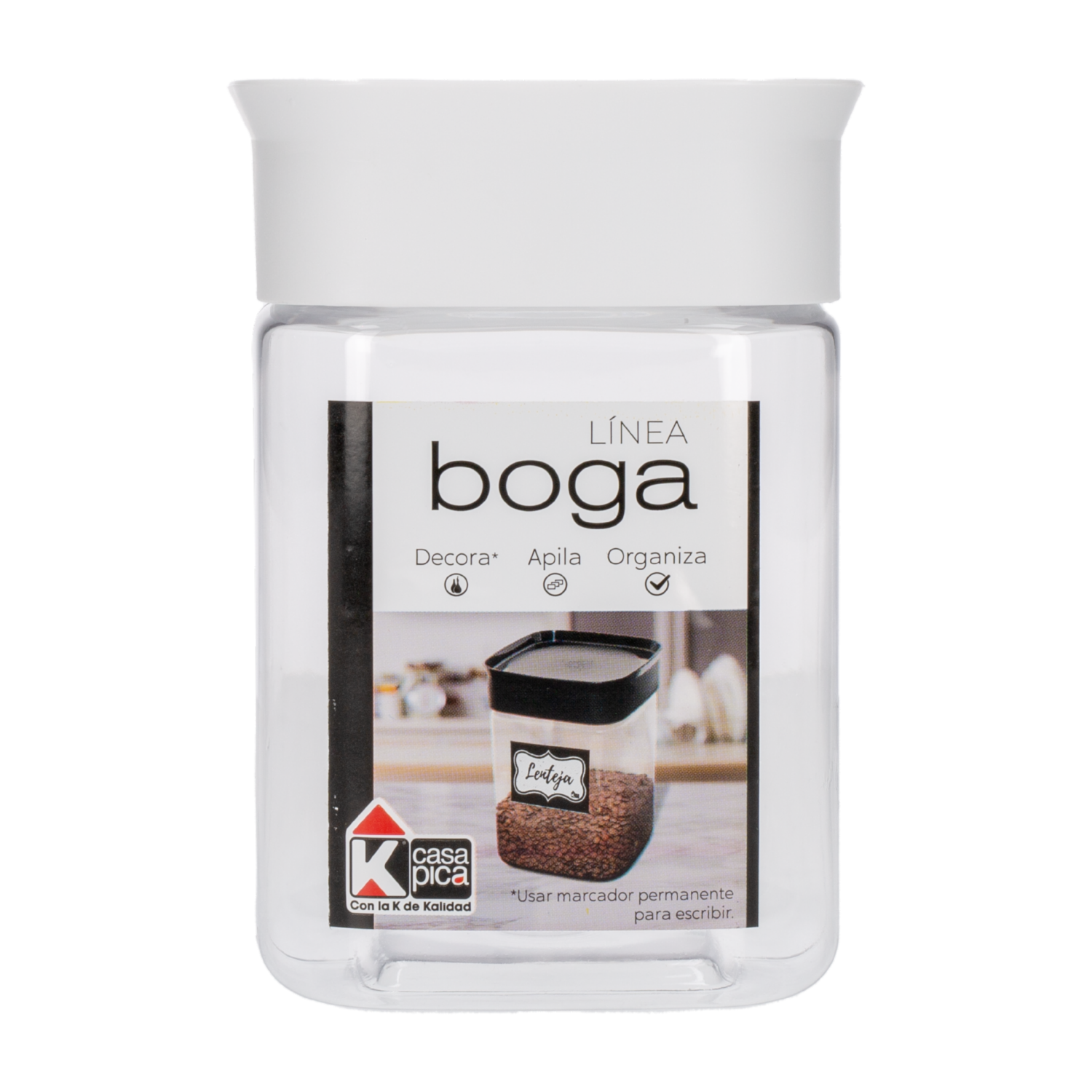 Pomo Mini Boga Color Blanco CASA PICA 1 L