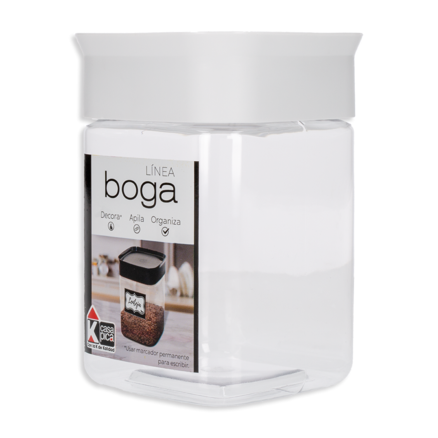 Pomo Mini Boga Color Blanco CASA PICA 1 L