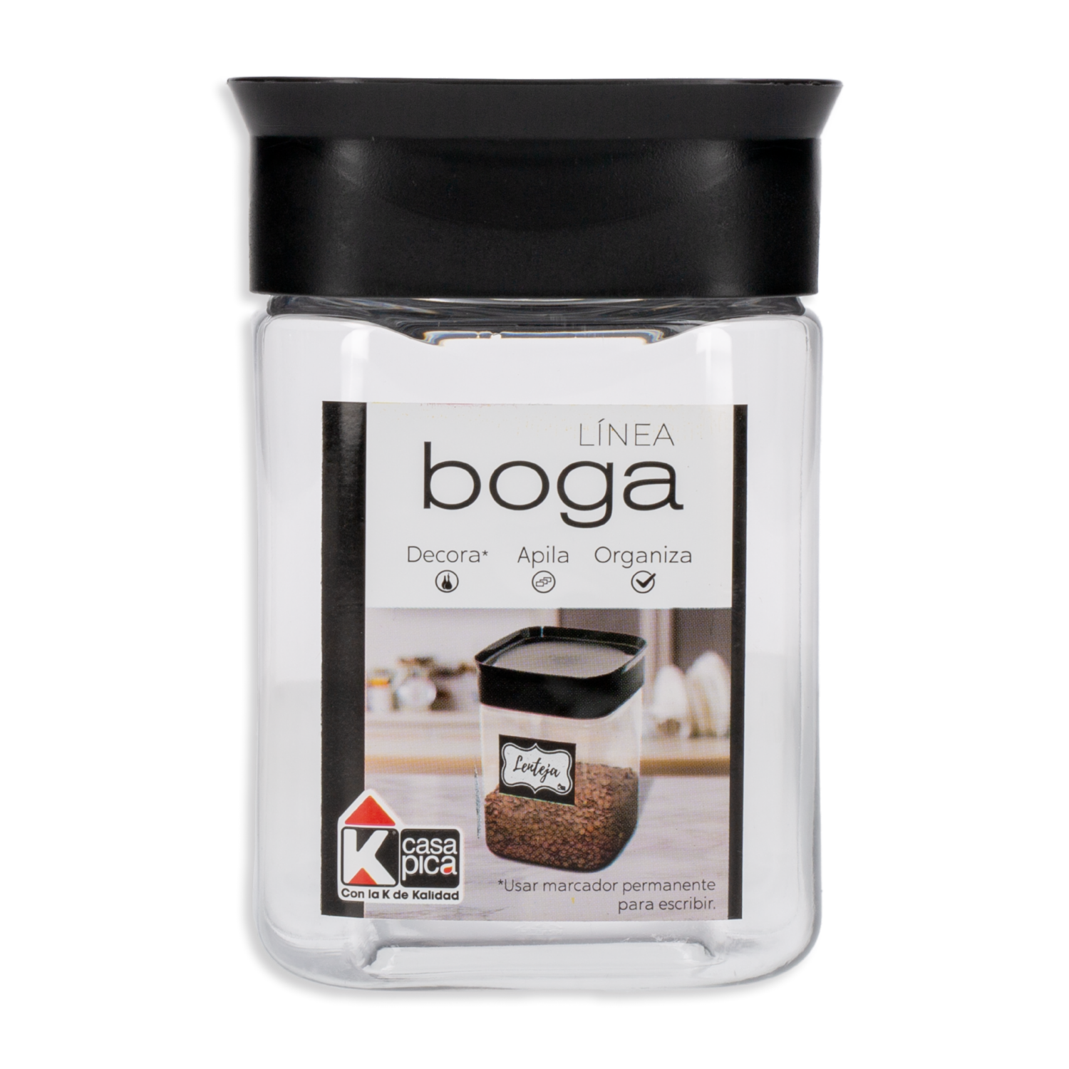 Pomo Mini Boga Color Negro CASA PICA 1 L