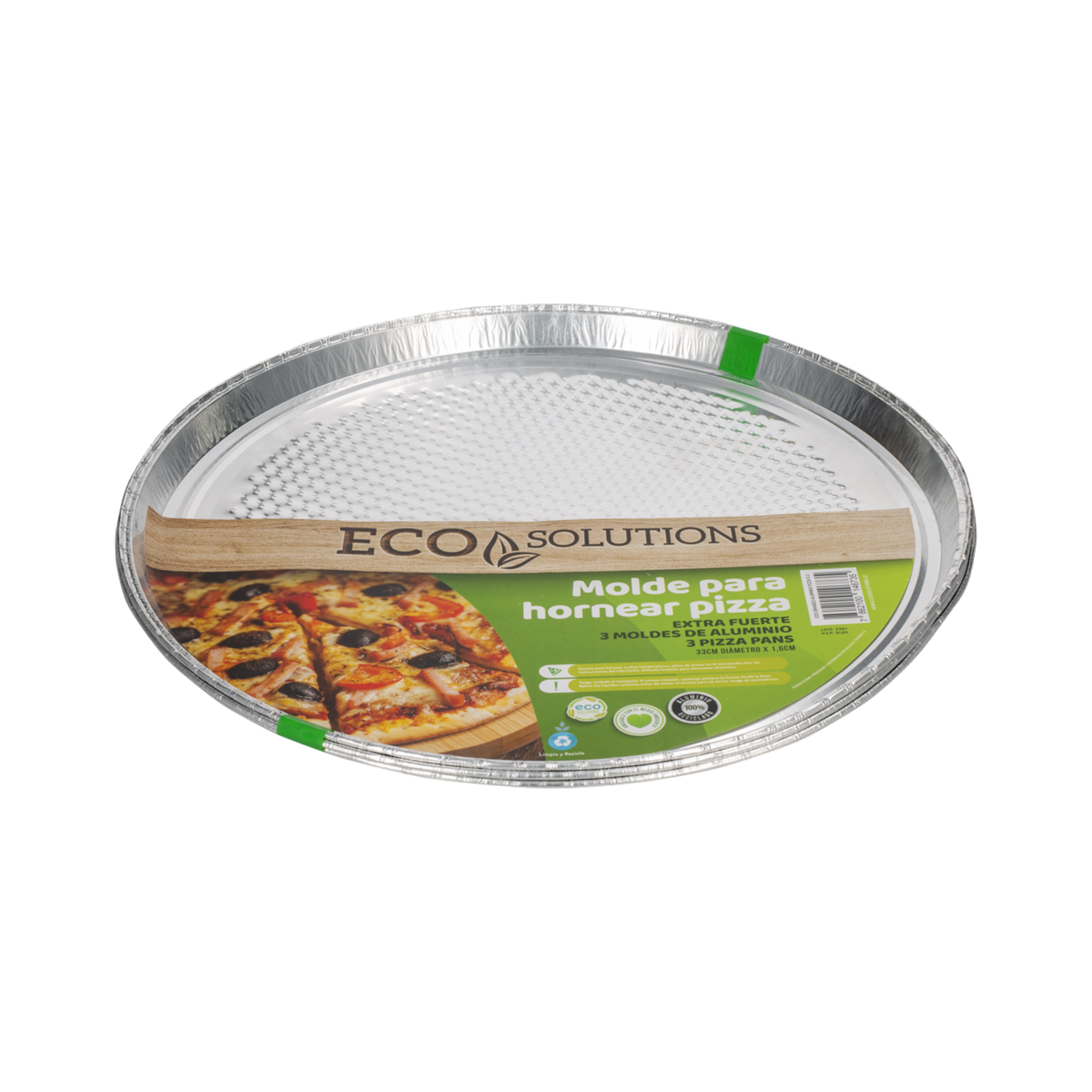 Envases De Aluminio Para Pizza GOLDERY 3 Uds