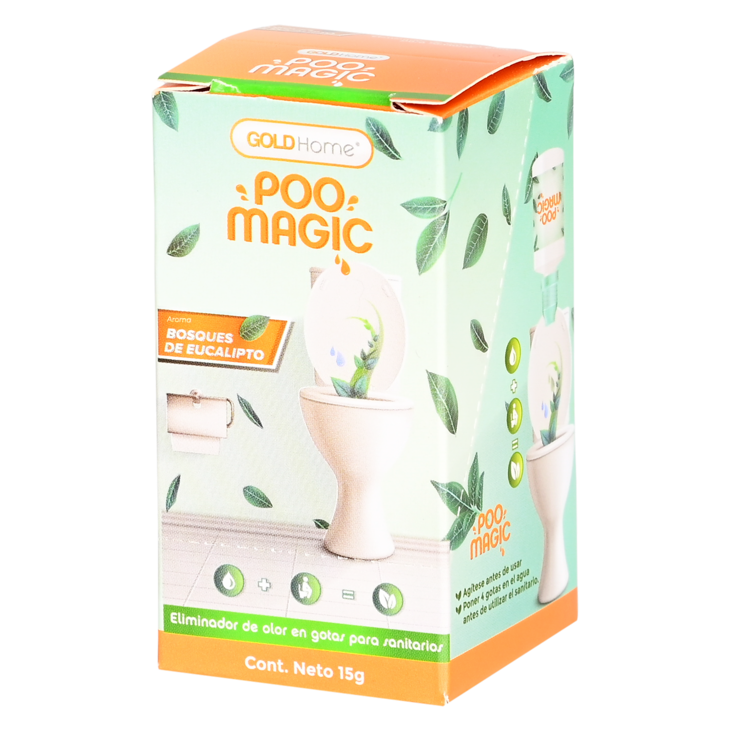 Eliminador De Olores Poo Magic Bosque De Eucalipto GOLDERY 15 Ml