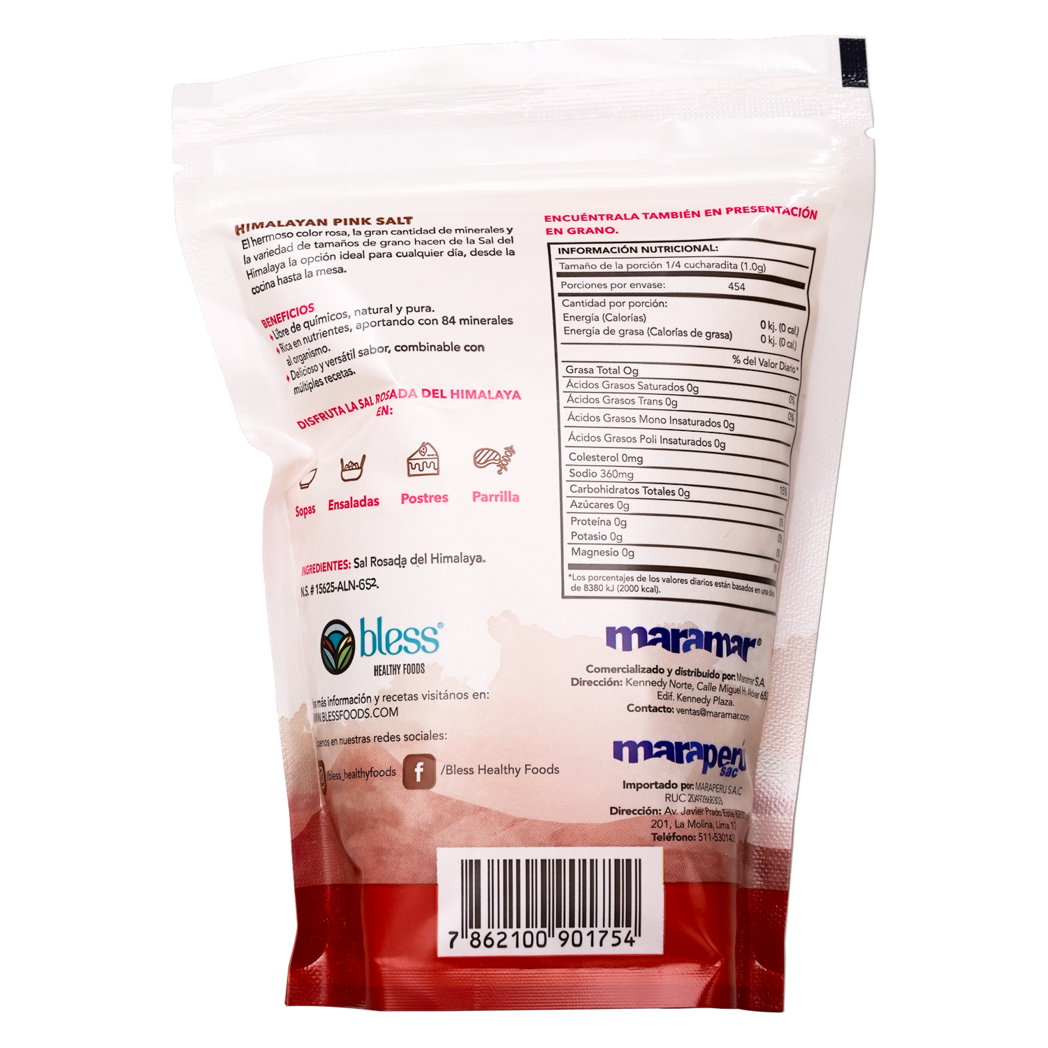 Sal Del Himalaya Molida BLESS 454 G