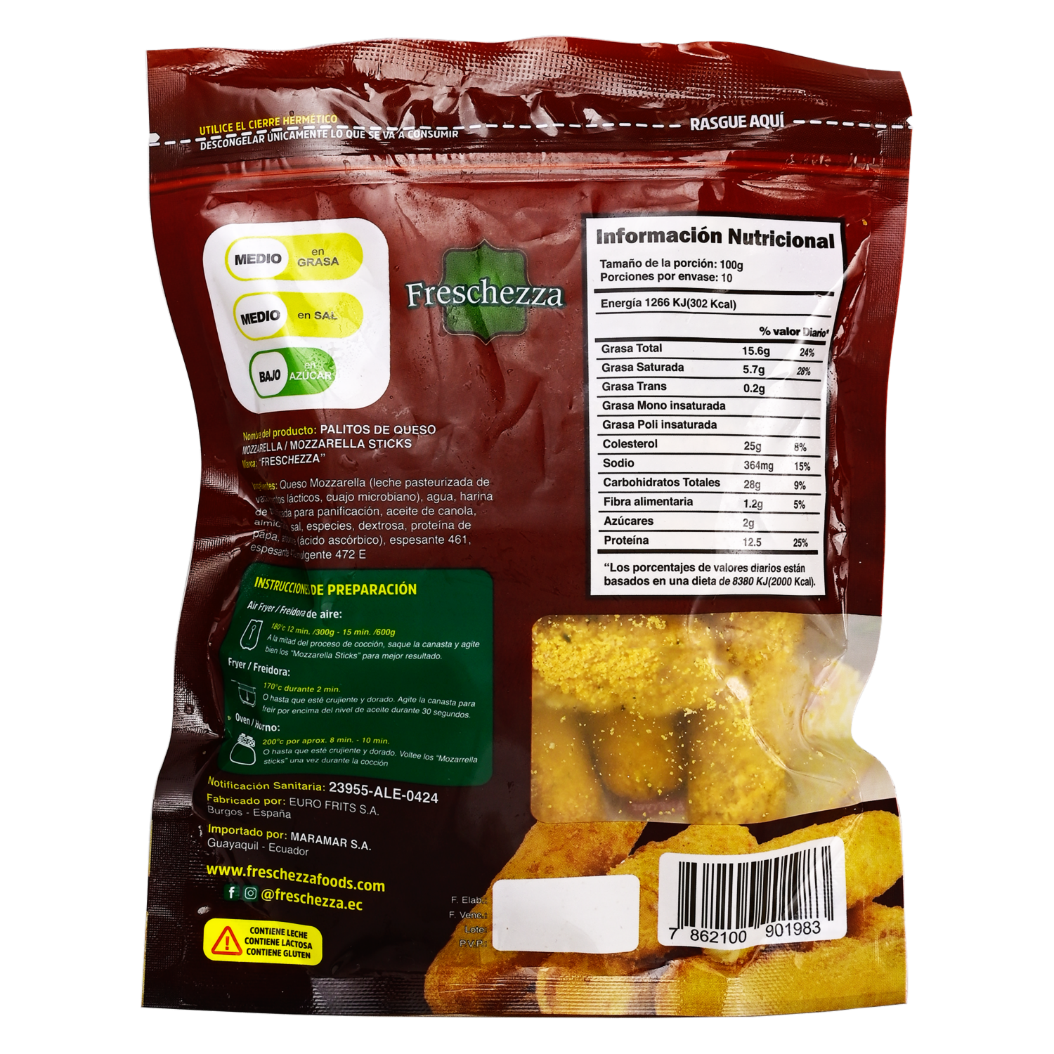 Dedos De Queso Mozarella FRESCHEZZA 240 g