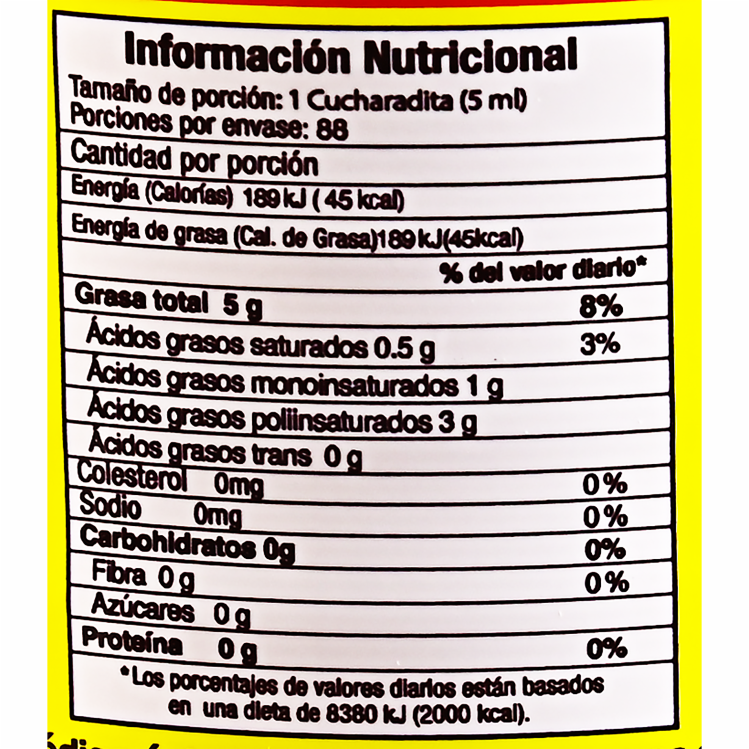 Achiote En Aceite CONDIMENSA 440 Ml