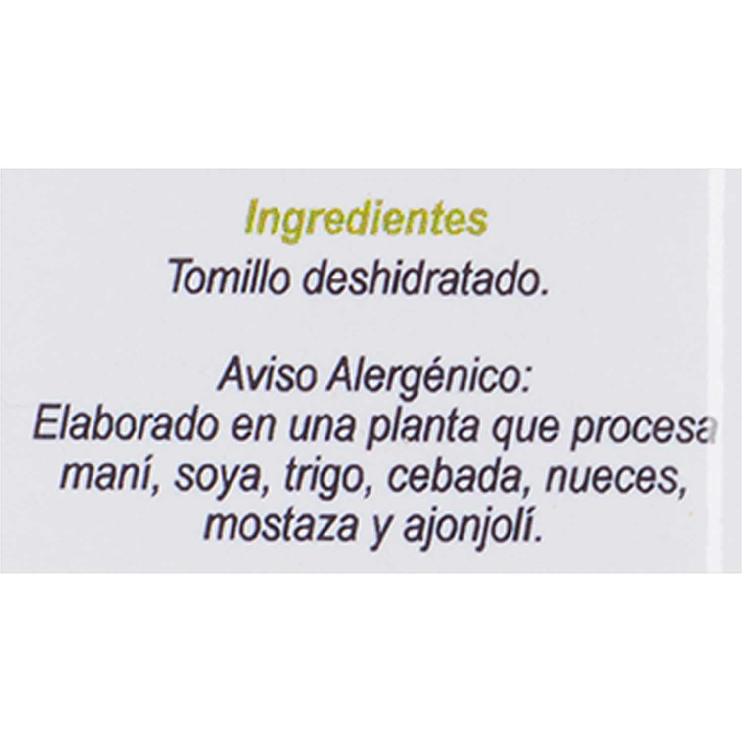 Tomillo En Polvo CONDIMENSA 50 g