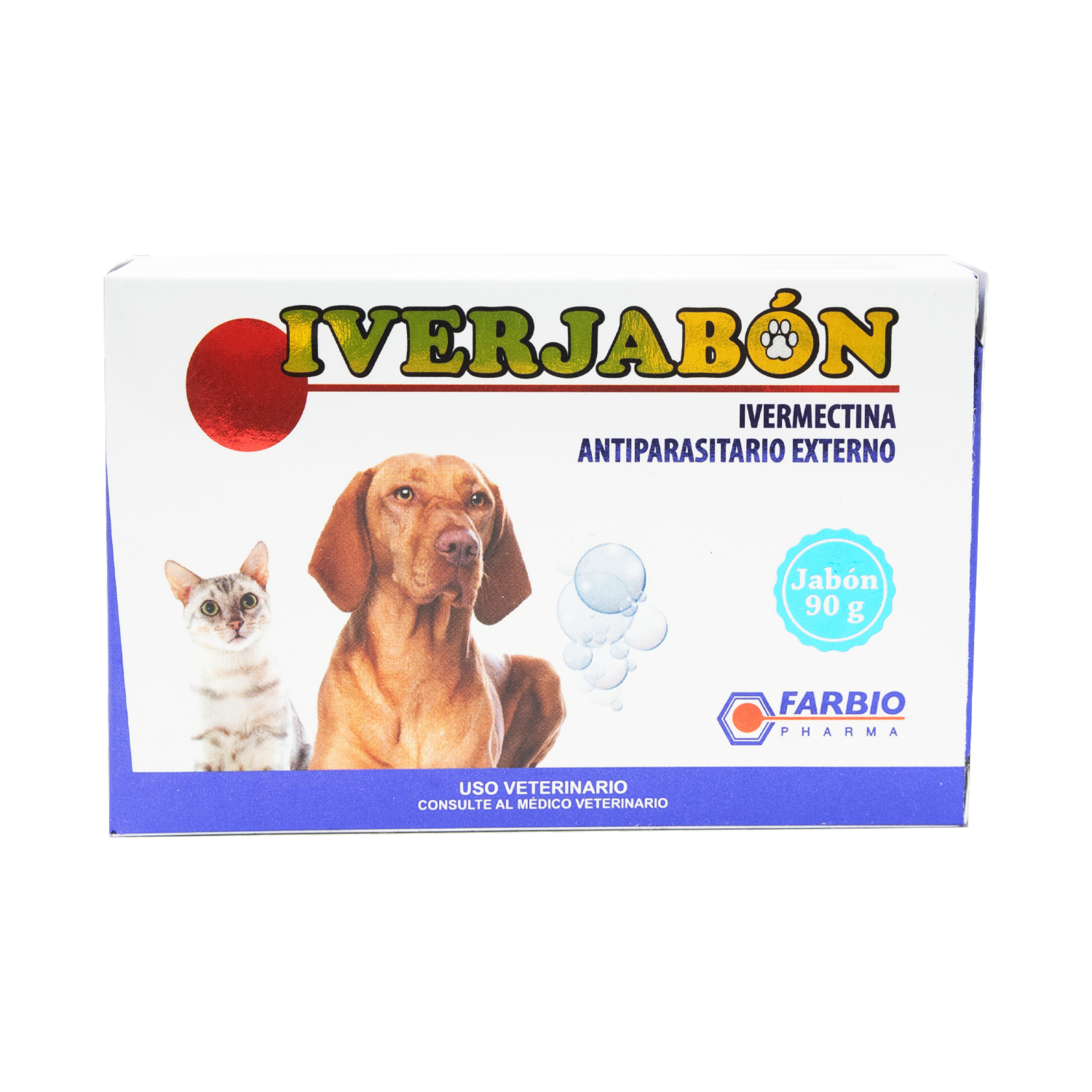 Jabón Para Mascota Neutro IVERJABÓN 90 G