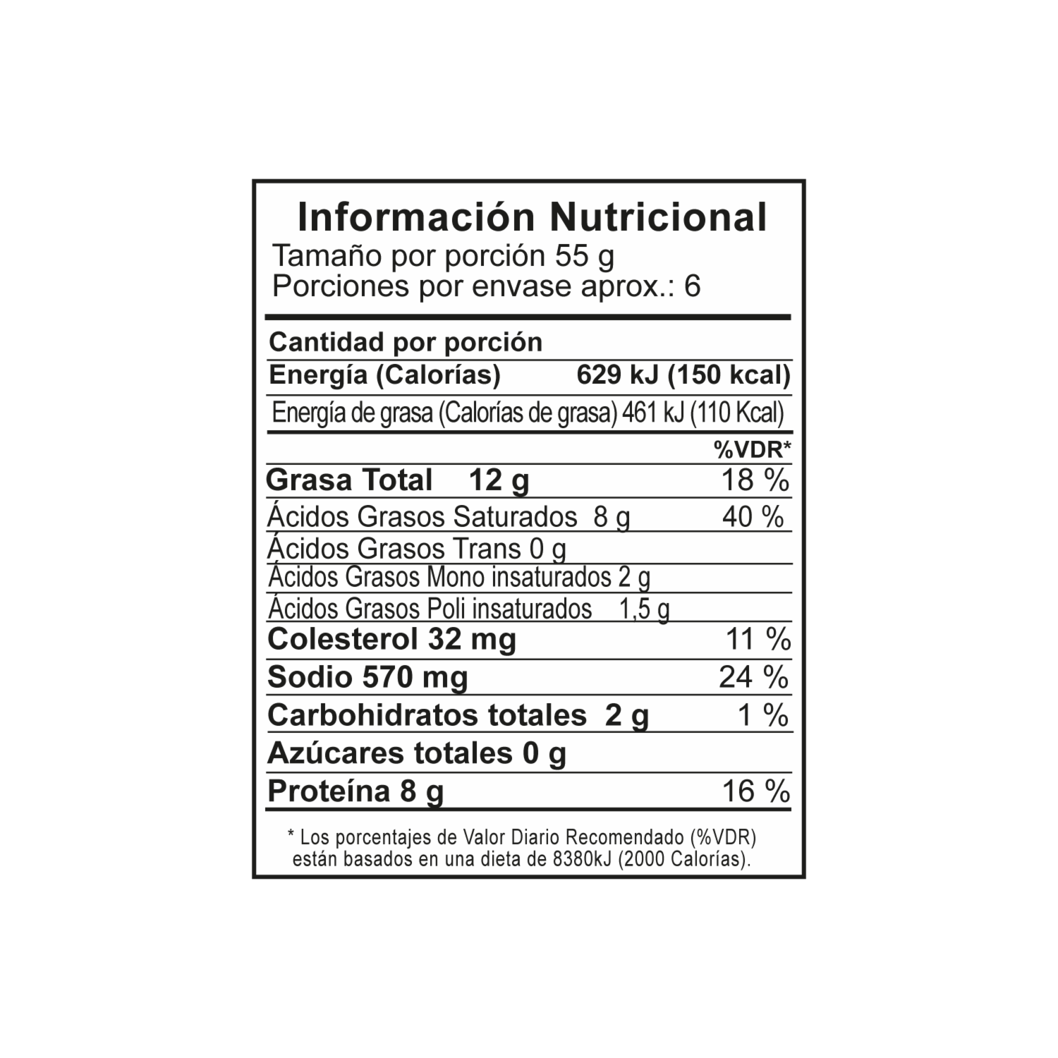 Salchicha Con Queso Tipo FEDERER 4 Uds 320 G