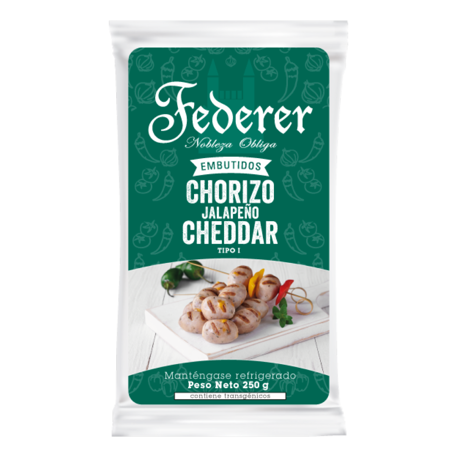 Chorizo Jalapeño Cheddar FEDERER 250G