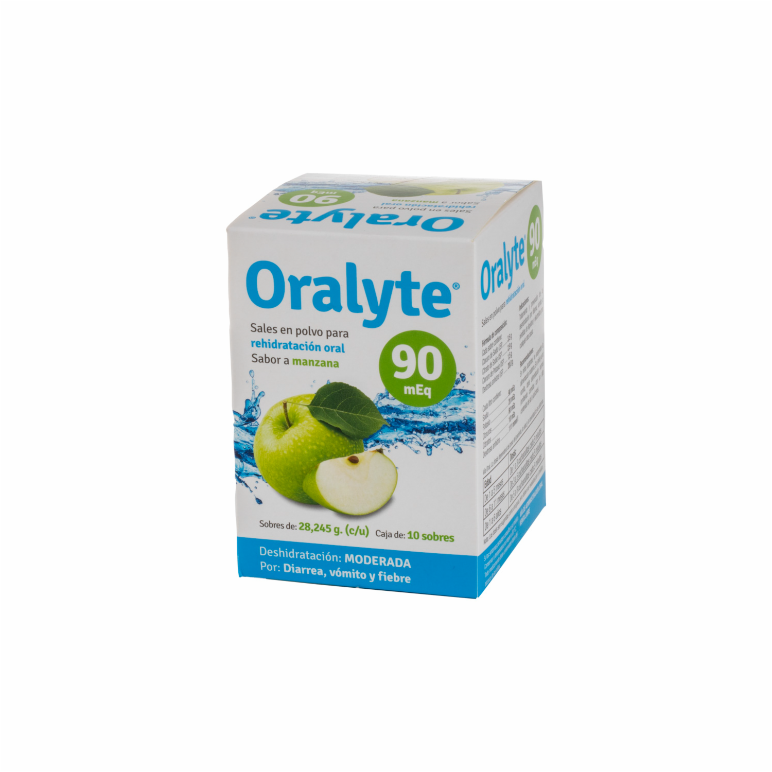 Suero Oral En Polvo Manzana Con Sales Sabor A Manzana ORALYTE 282.45 g
