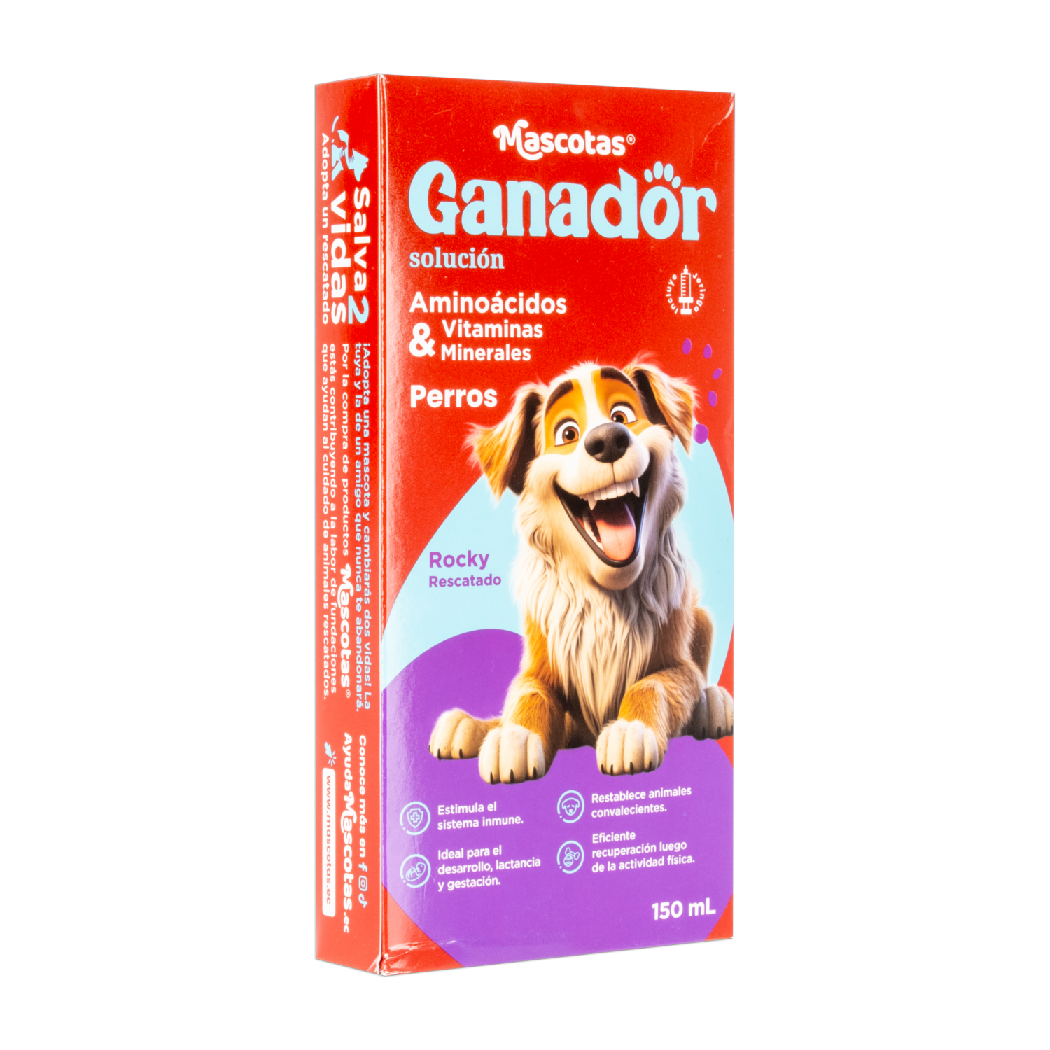 Multivitamínico Para Mascotas Aminoácidos GANADOR 150 Ml