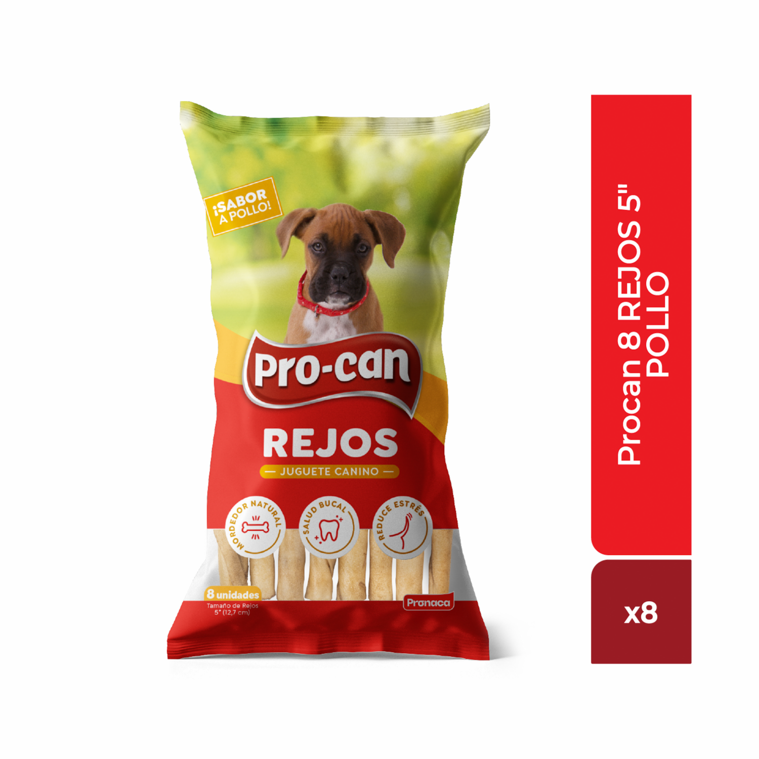 Snack Para Perros Rejos Sabor A Pollo PRO-CAN 63 G