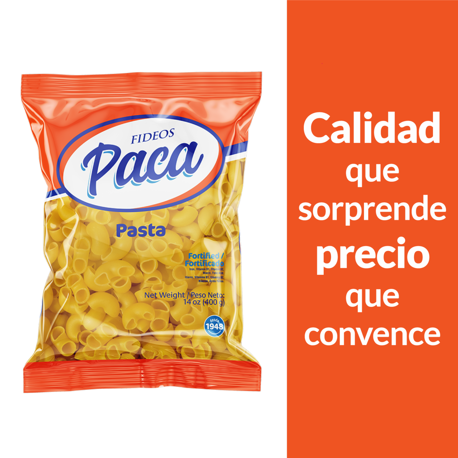 Fideo Codo Liso PACA 400 G