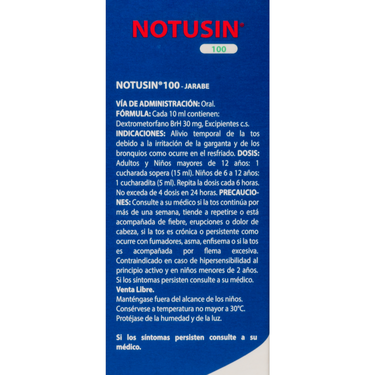 Jarabe Para La Tos NOTUSIN 100 ml