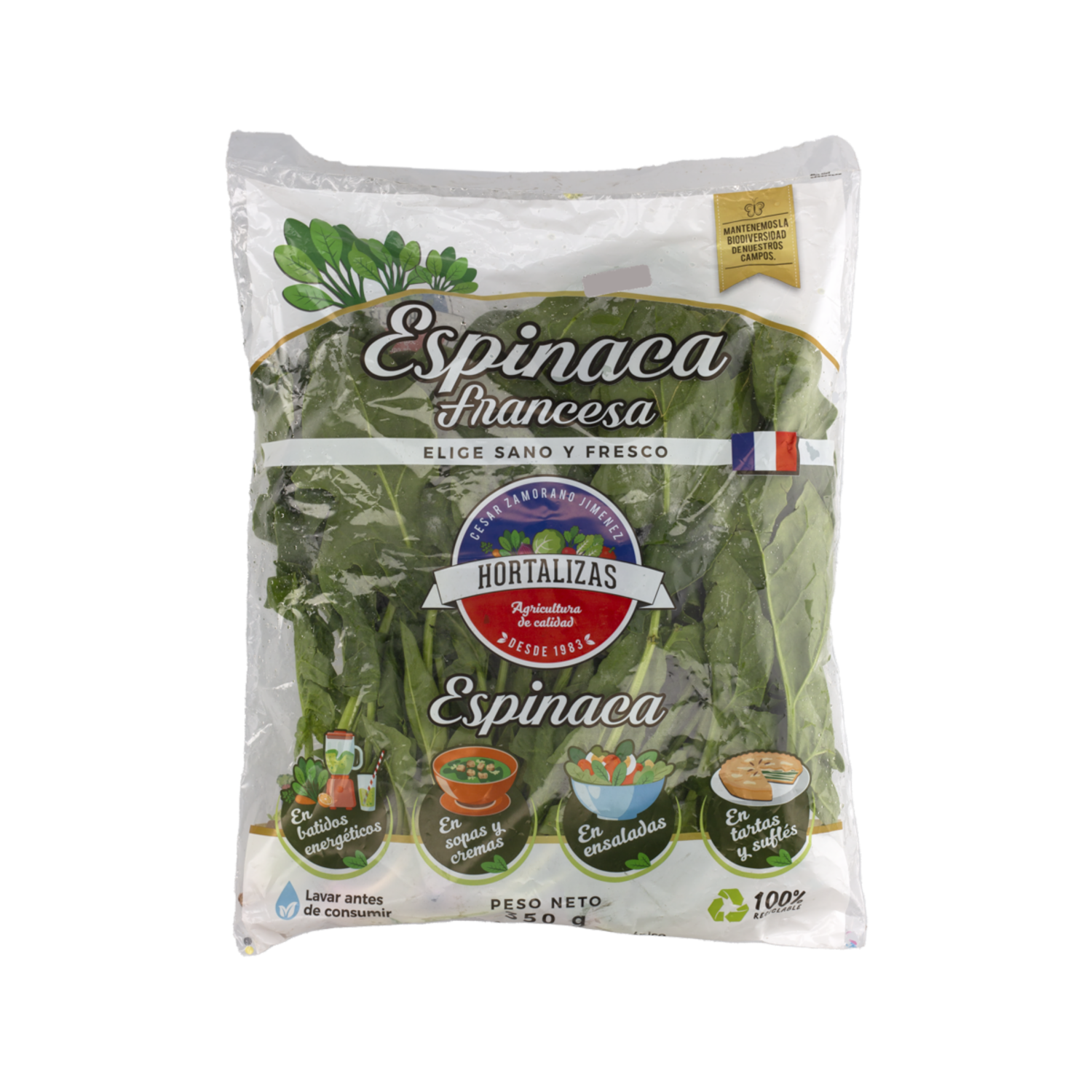 Espinaca Francesa ZAMORANO 300 G